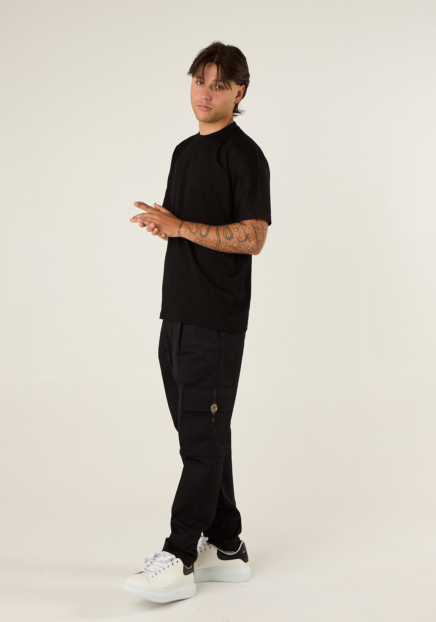 T-shirt basic in filo di scozia