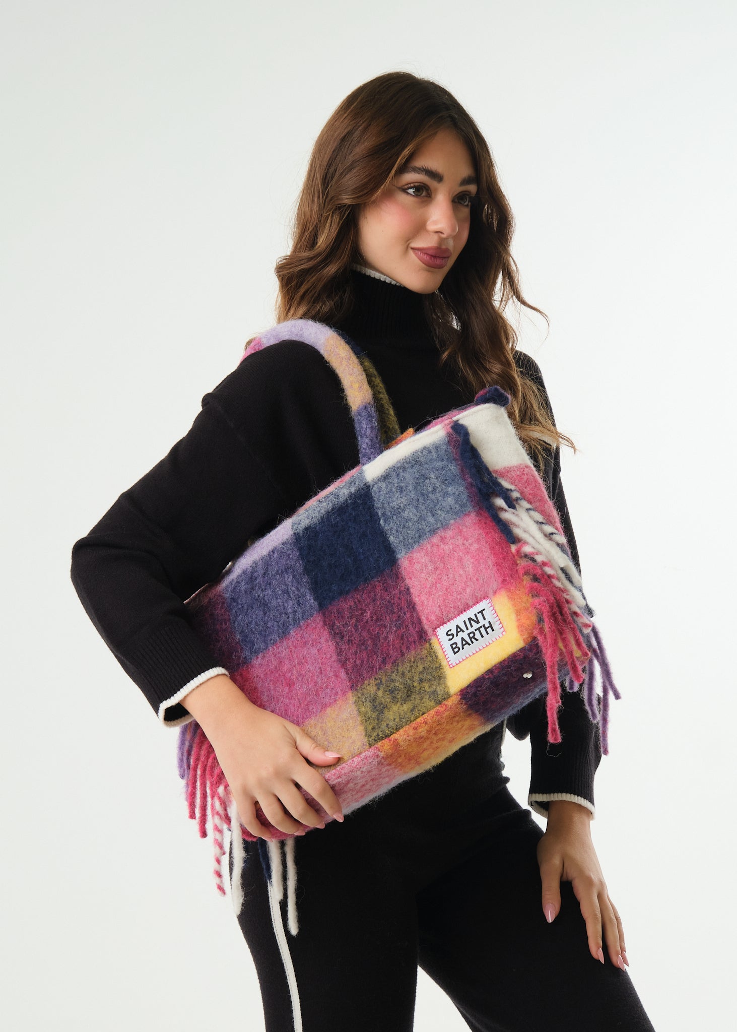 Borsa Vanity Blanket Check Multic