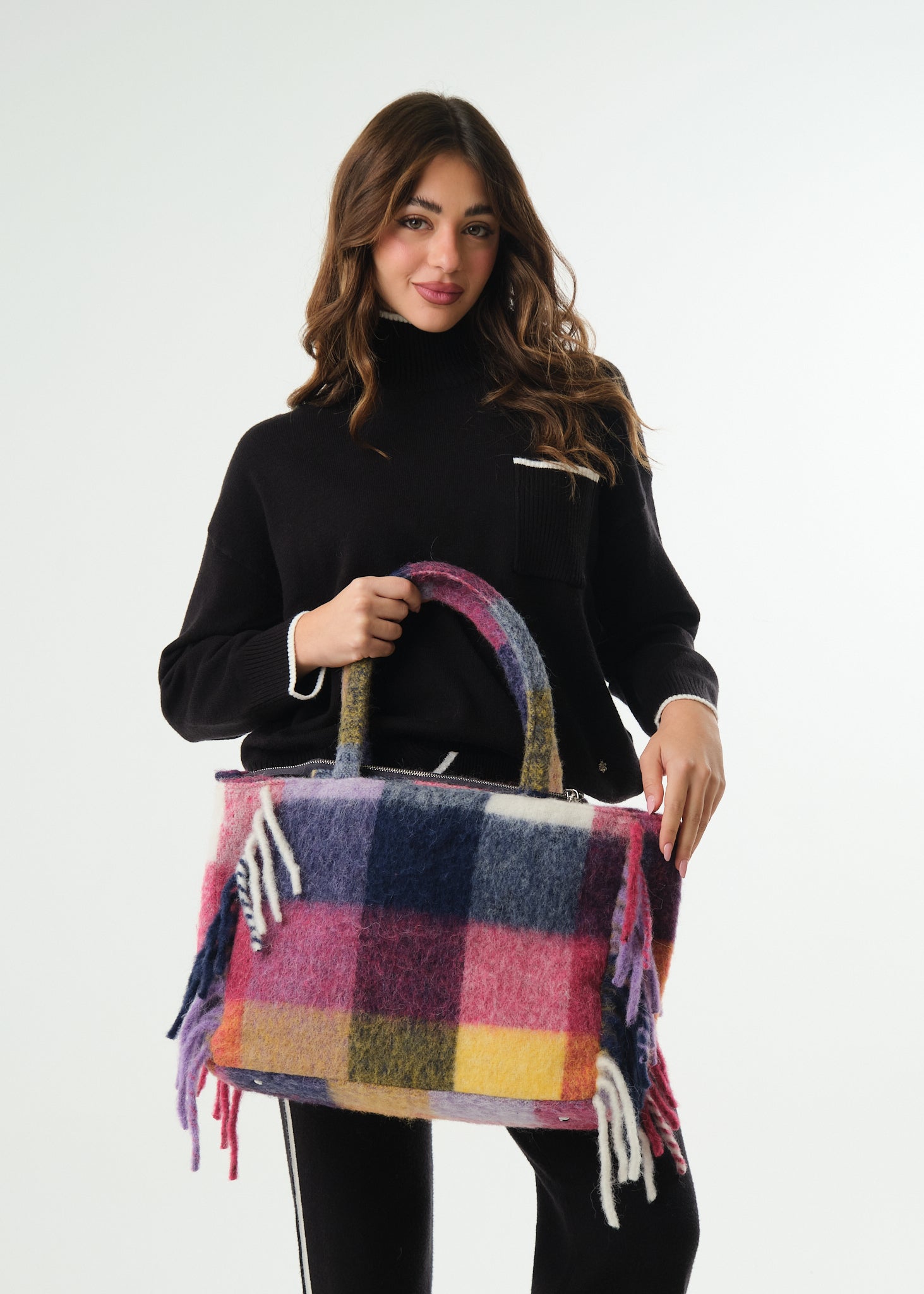 Borsa Vanity Blanket Check Multic