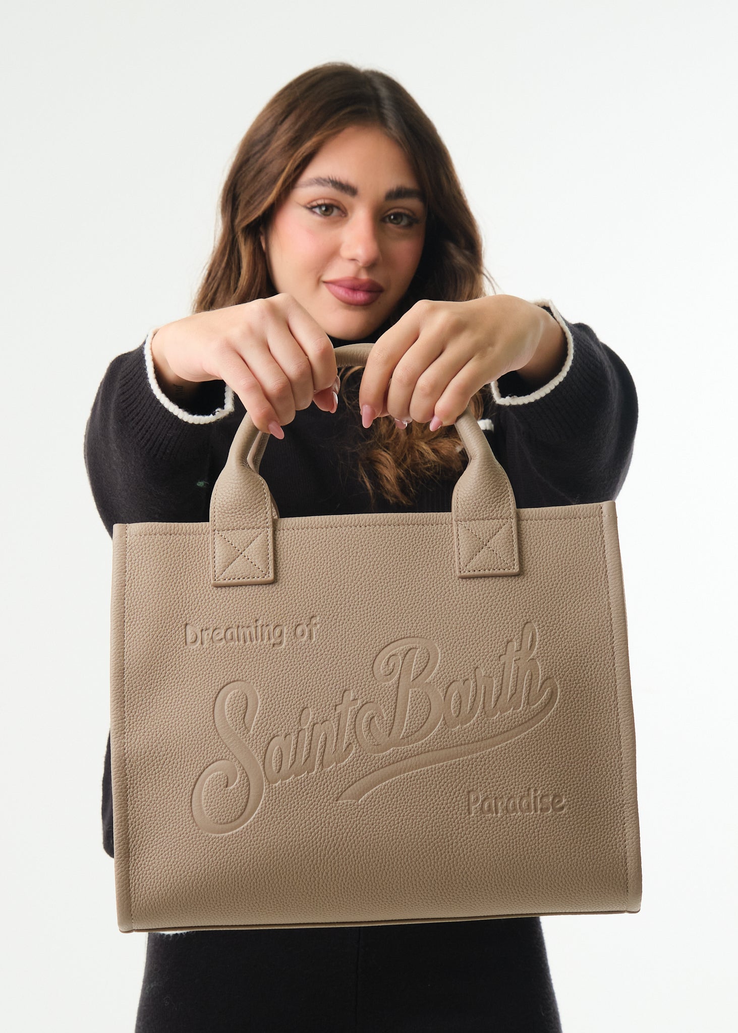 Borsa Vanity Bag Large Grain Leather