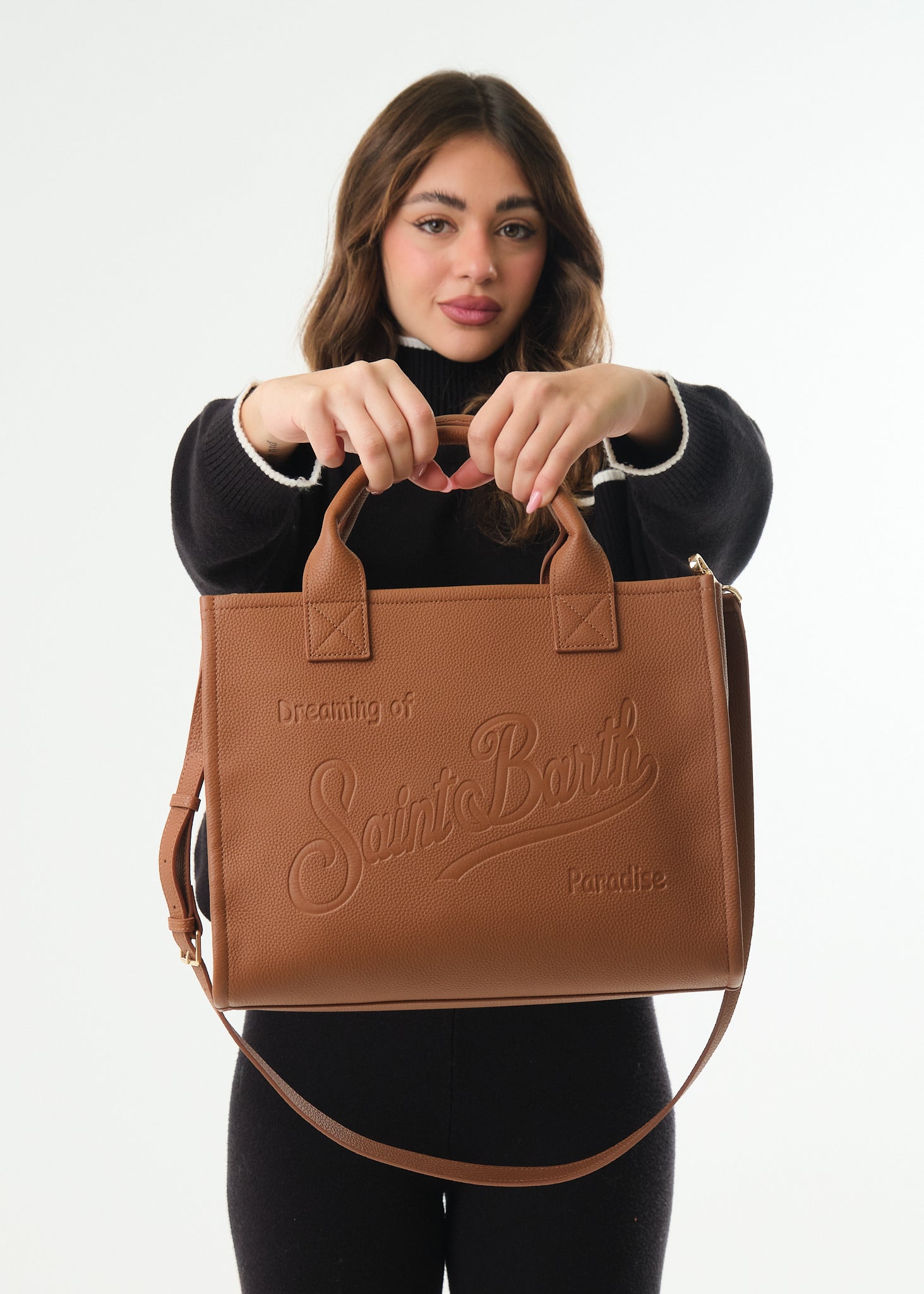 Borsa Vanity Bag Large Grain Leather