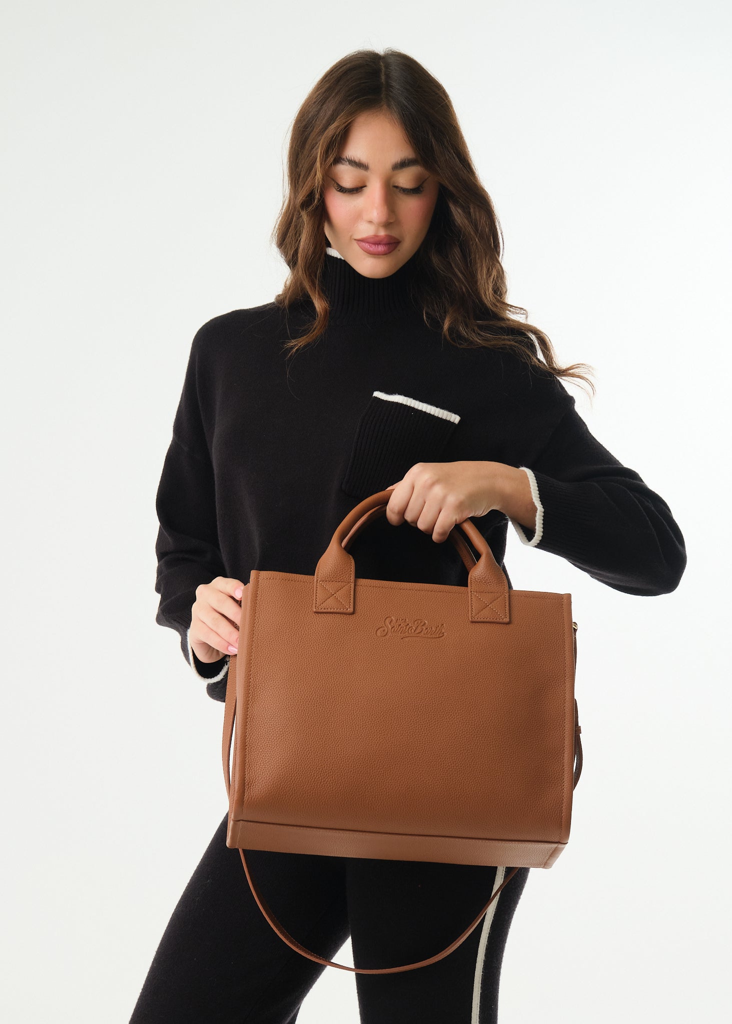 Borsa Vanity Bag Large Grain Leather