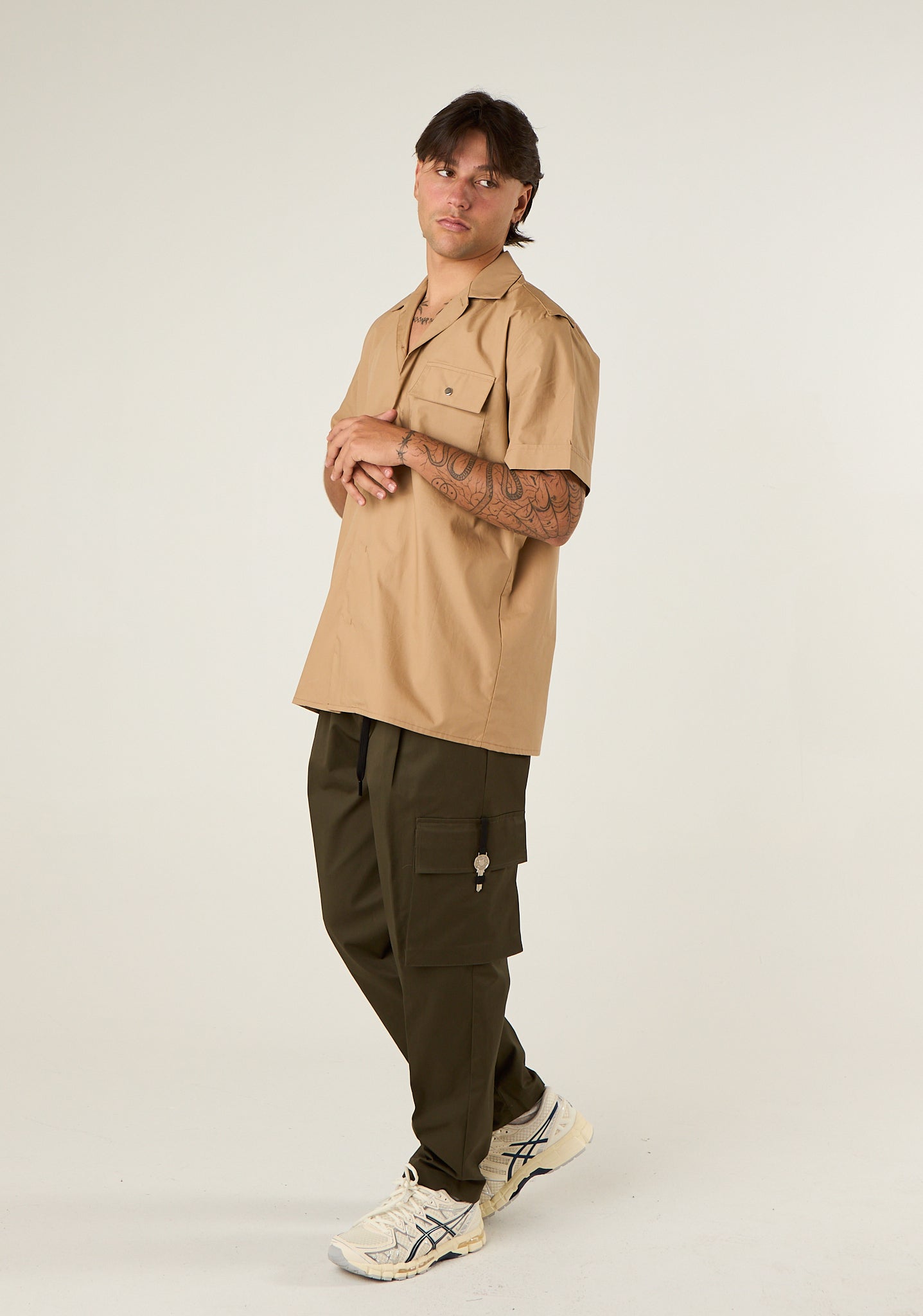 Camicia mezza manica con tasca