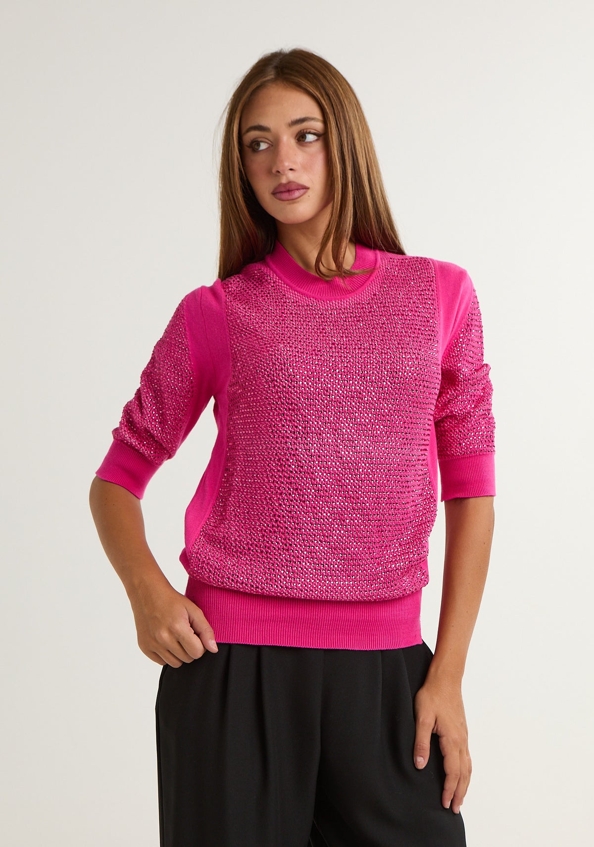 Pullover full-strass