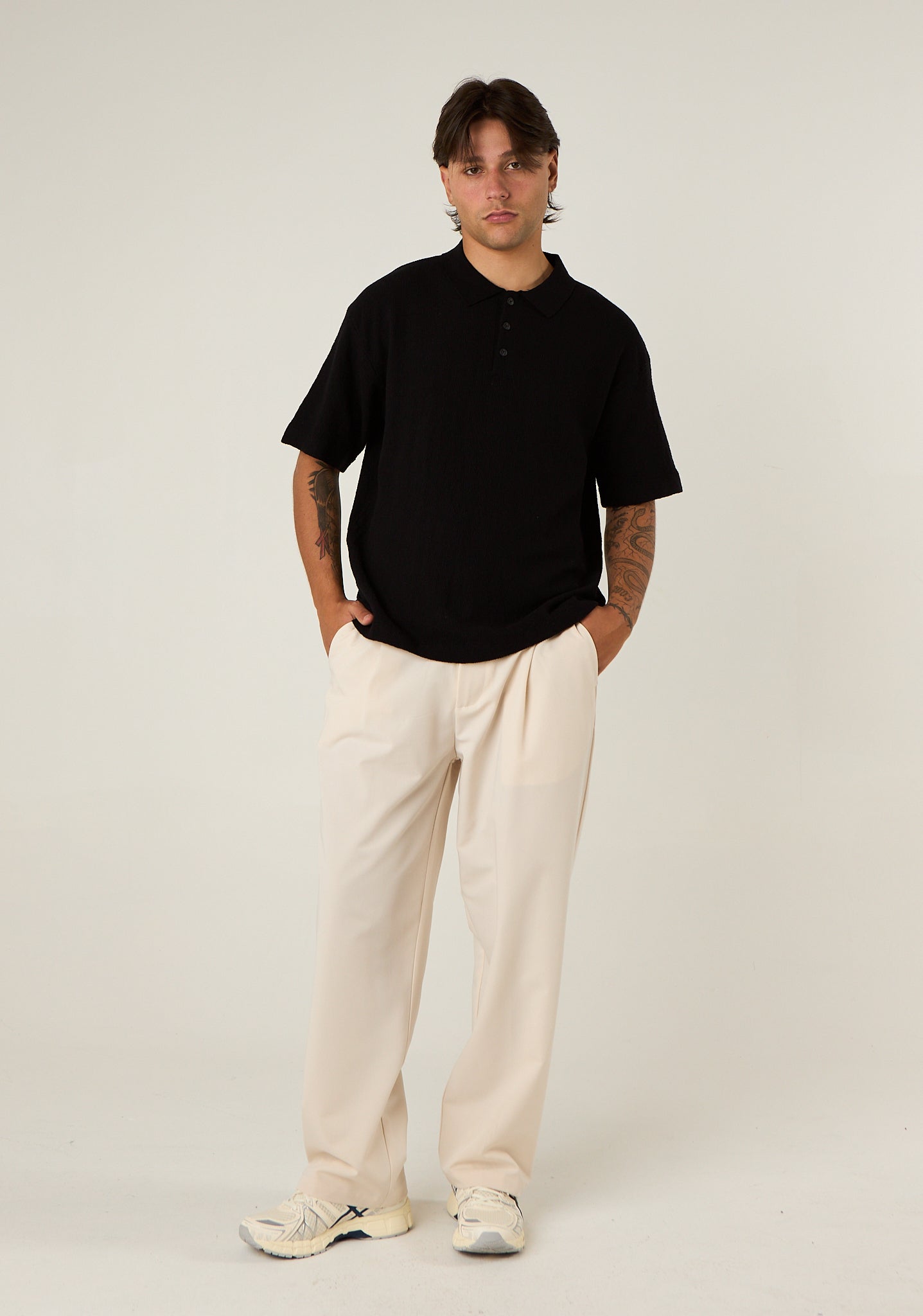 Pantalone a gamba morbida