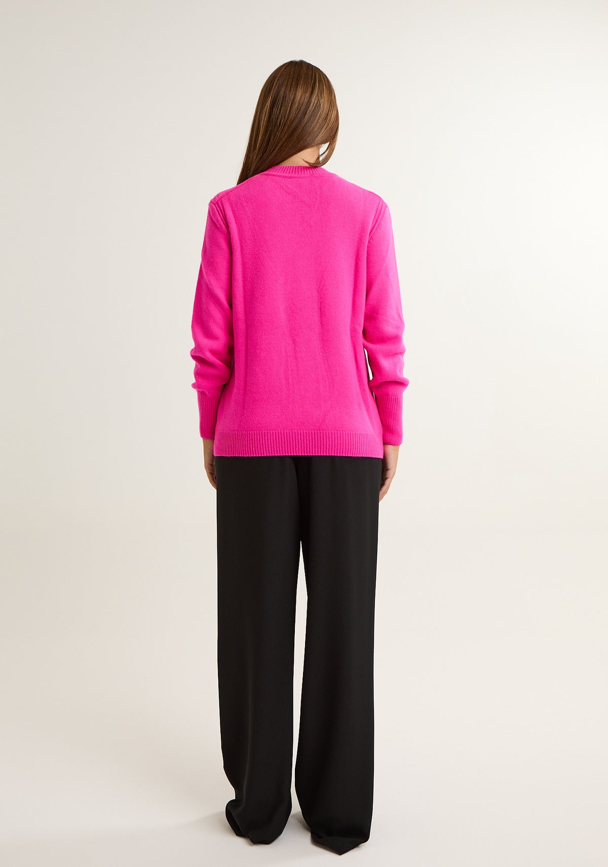 Pullover girocollo con applicazioni a pioggia