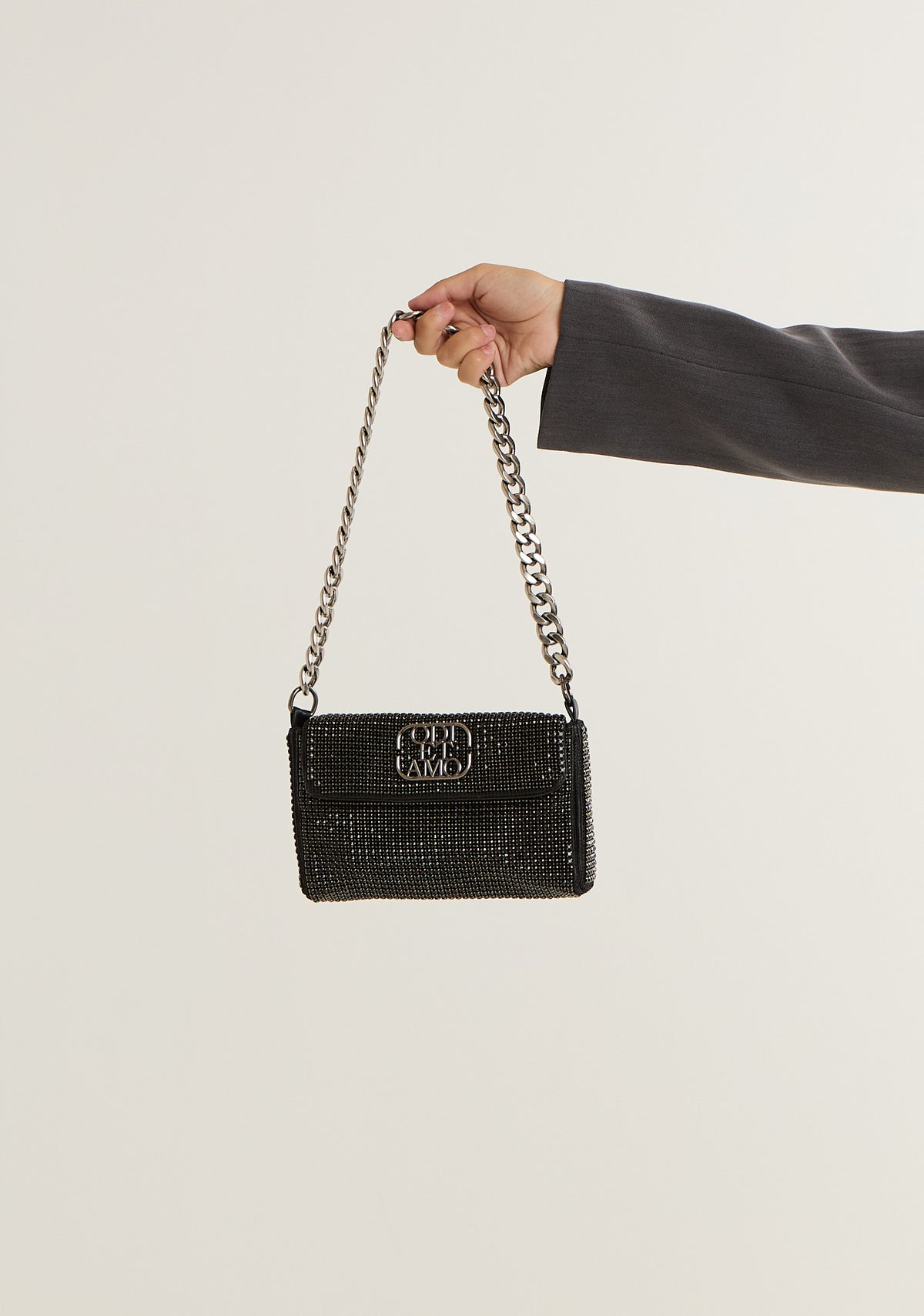 Borsa a tracolla full strass