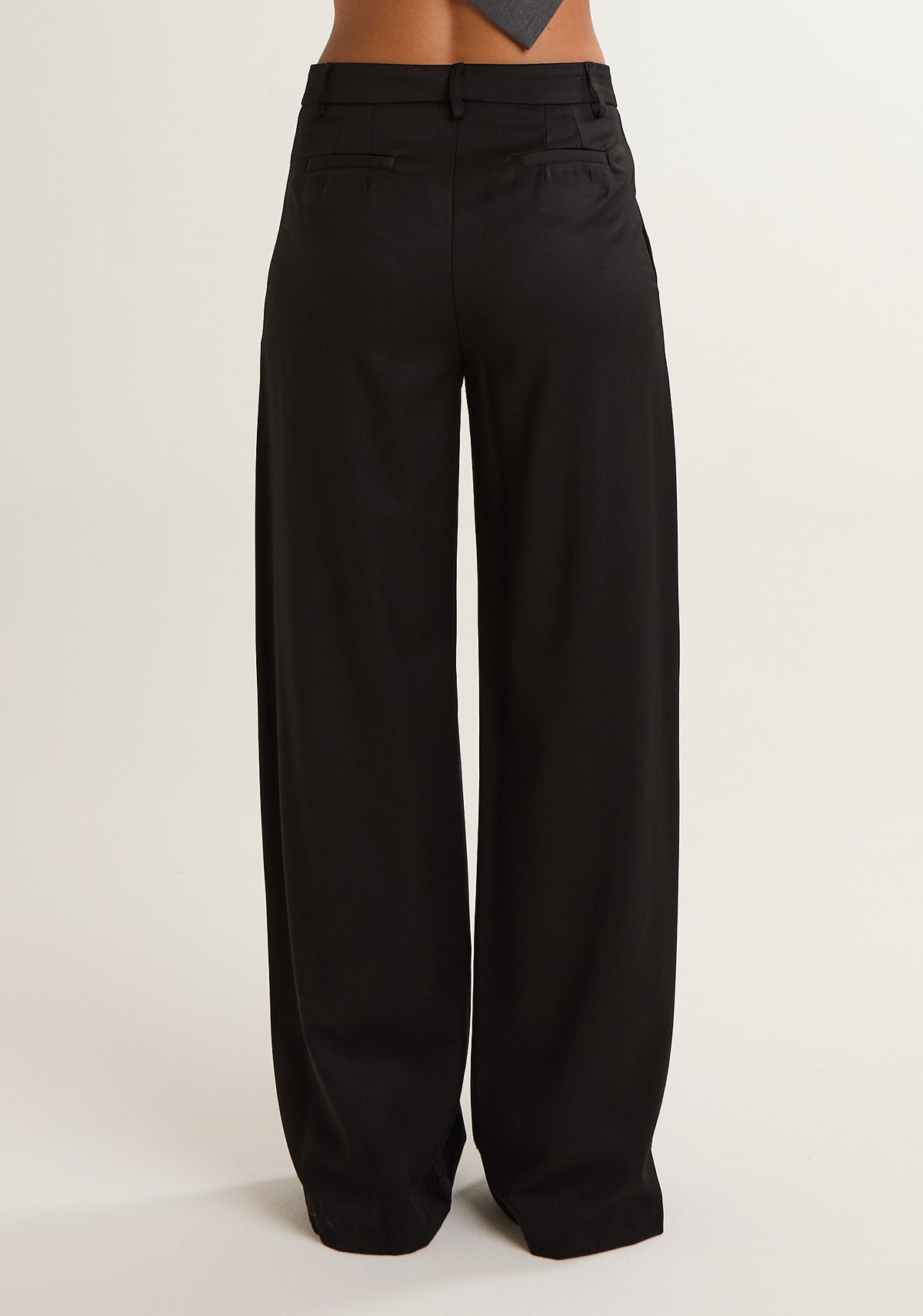 Pantalone tinta unita con pences