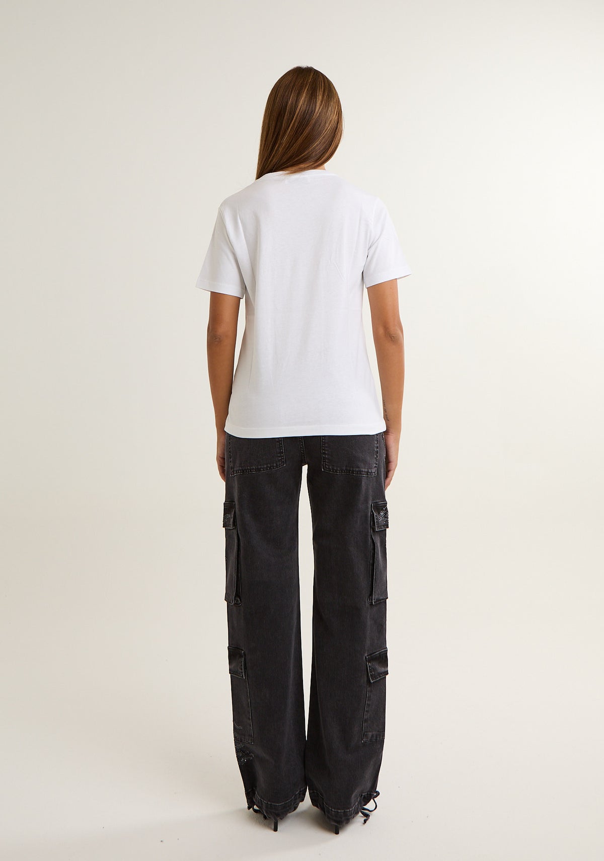T-shirt con applicazioni mimetiche