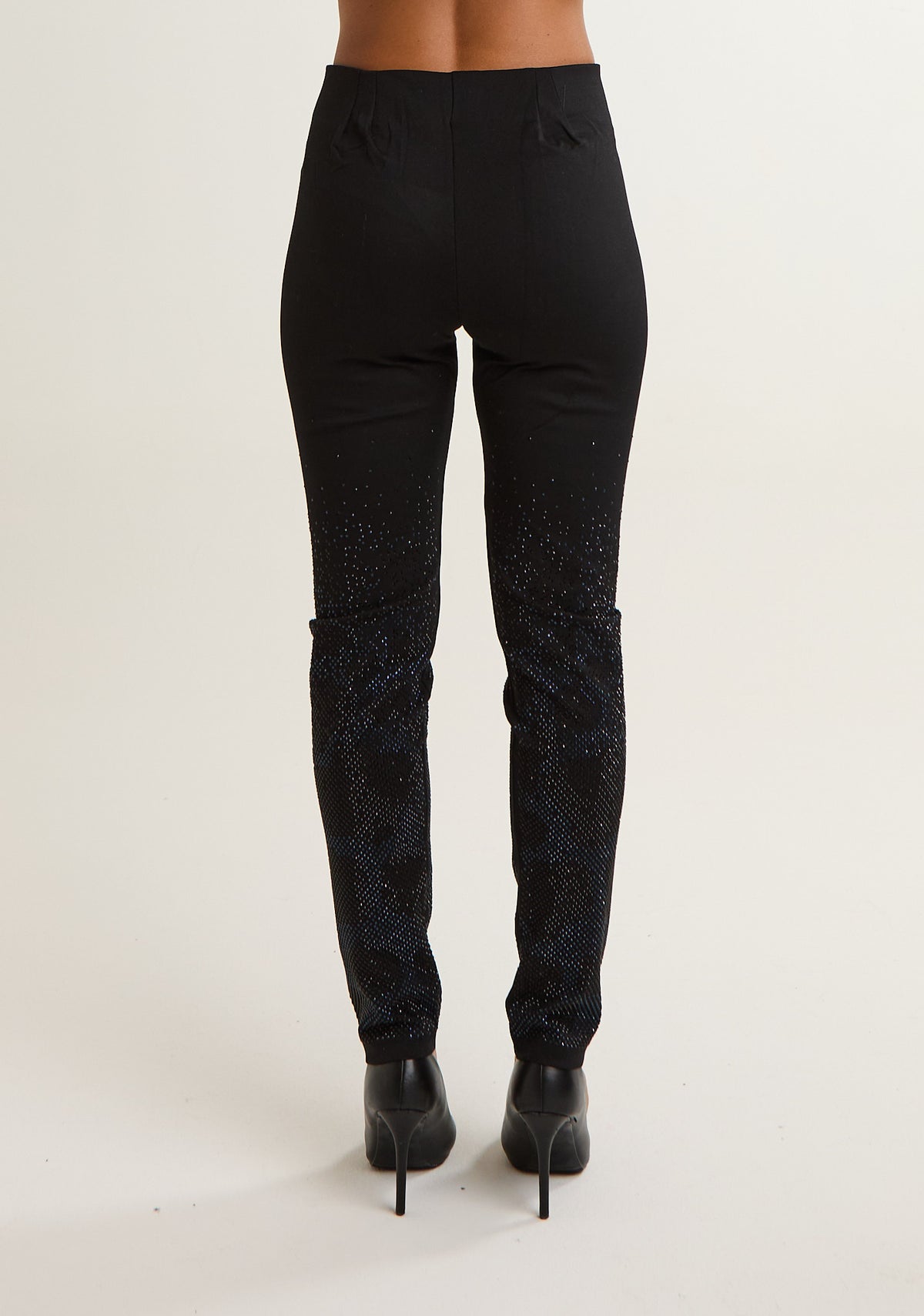 Leggings in punto milano con applicazioni