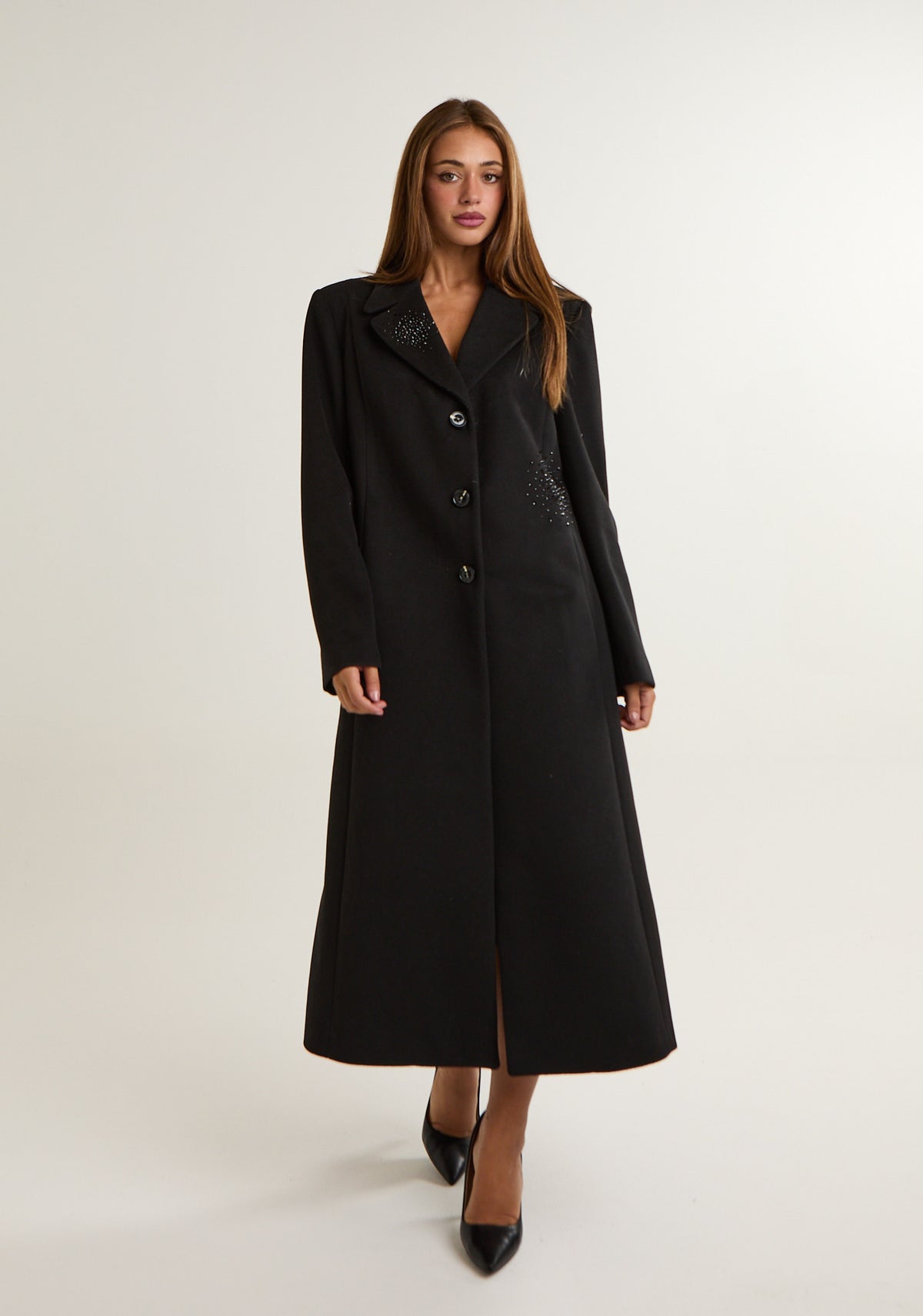 Cappotto lungo misto lana