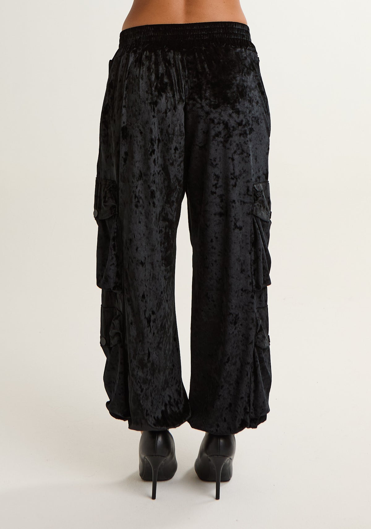 Pantalone cargo in ciniglia
