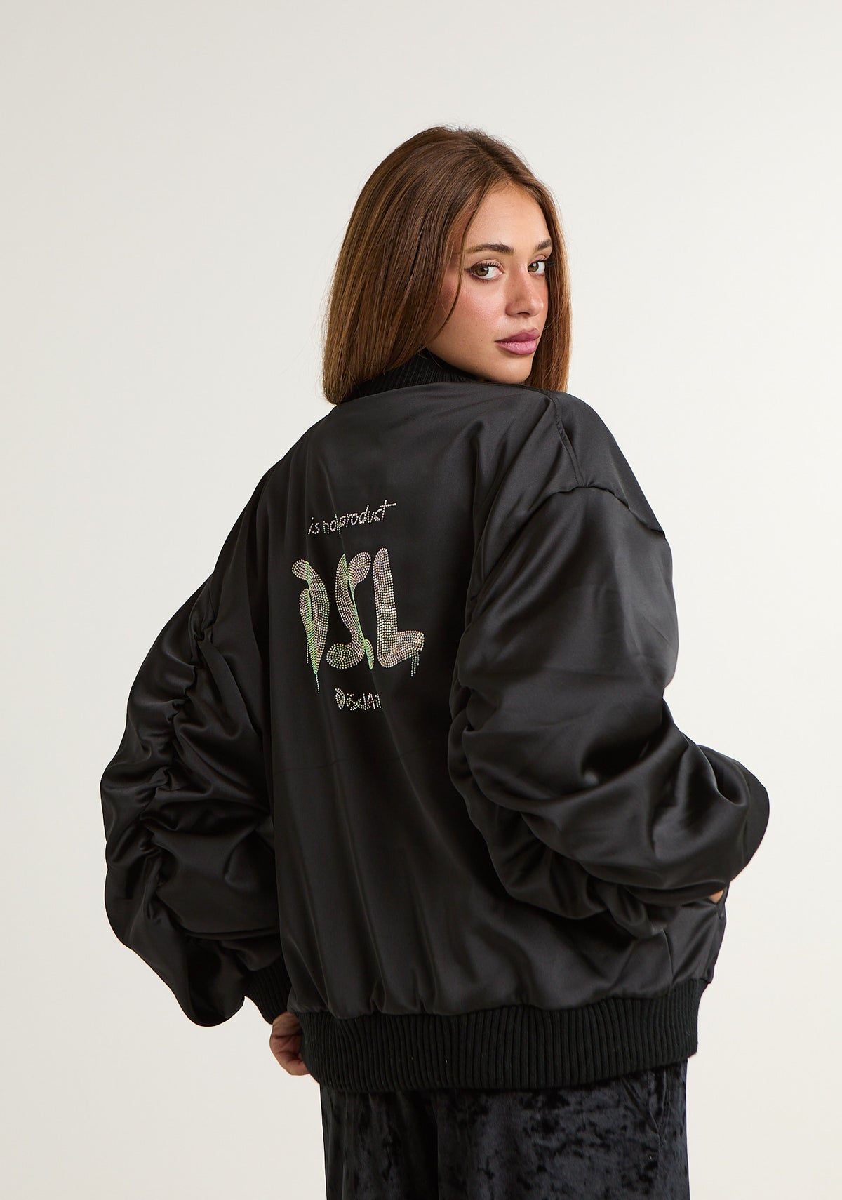 Bomber in raso