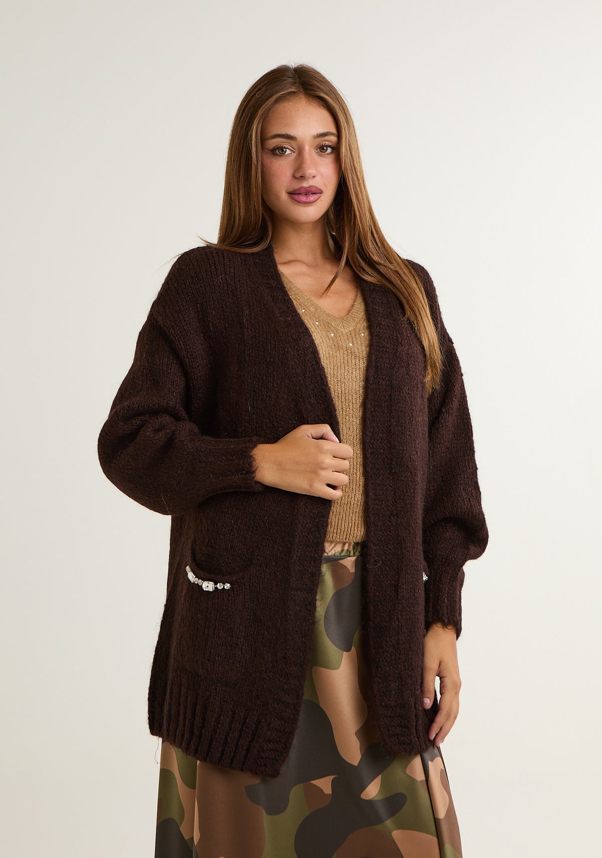 Cardigan in mohair