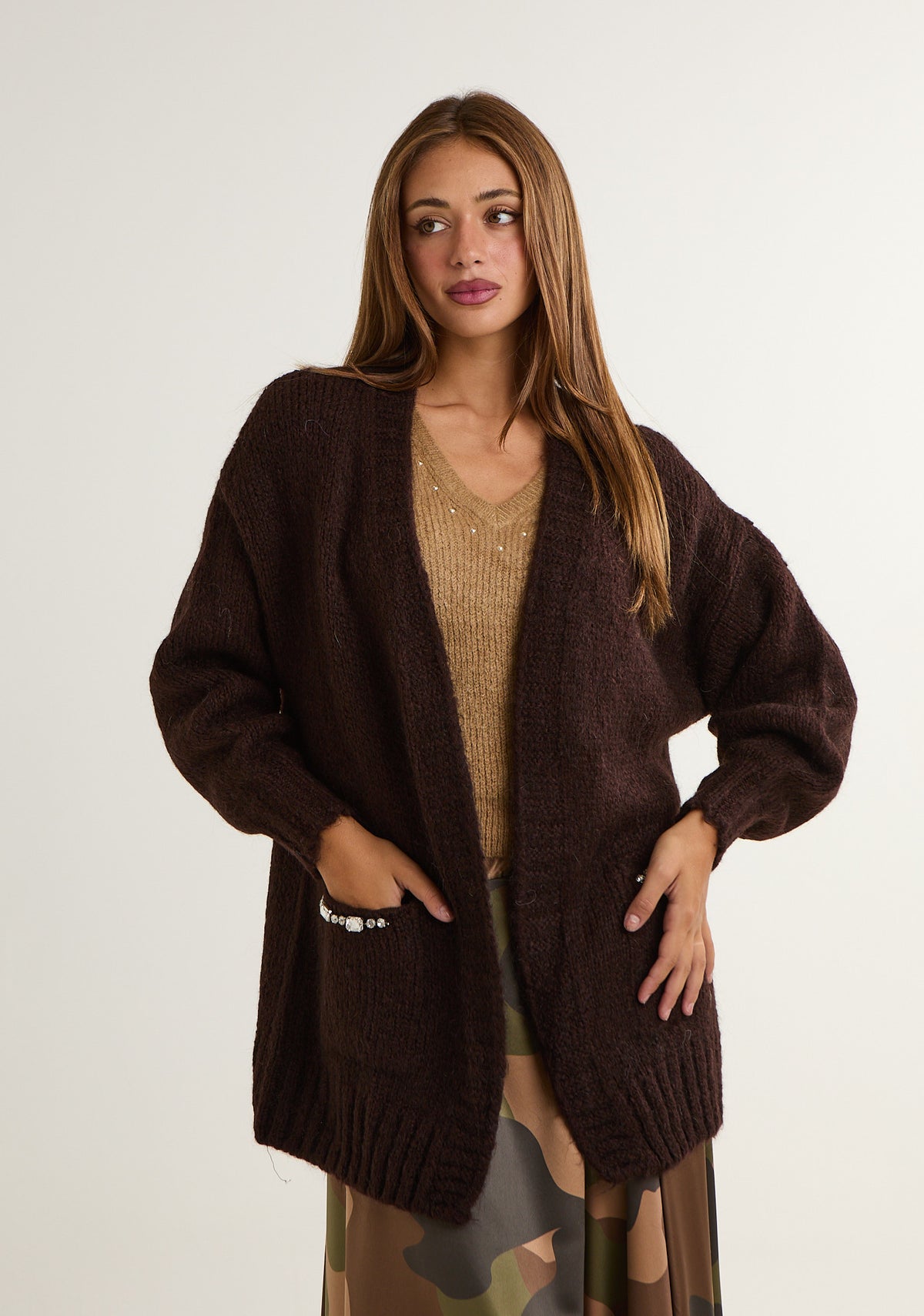 Cardigan in mohair
