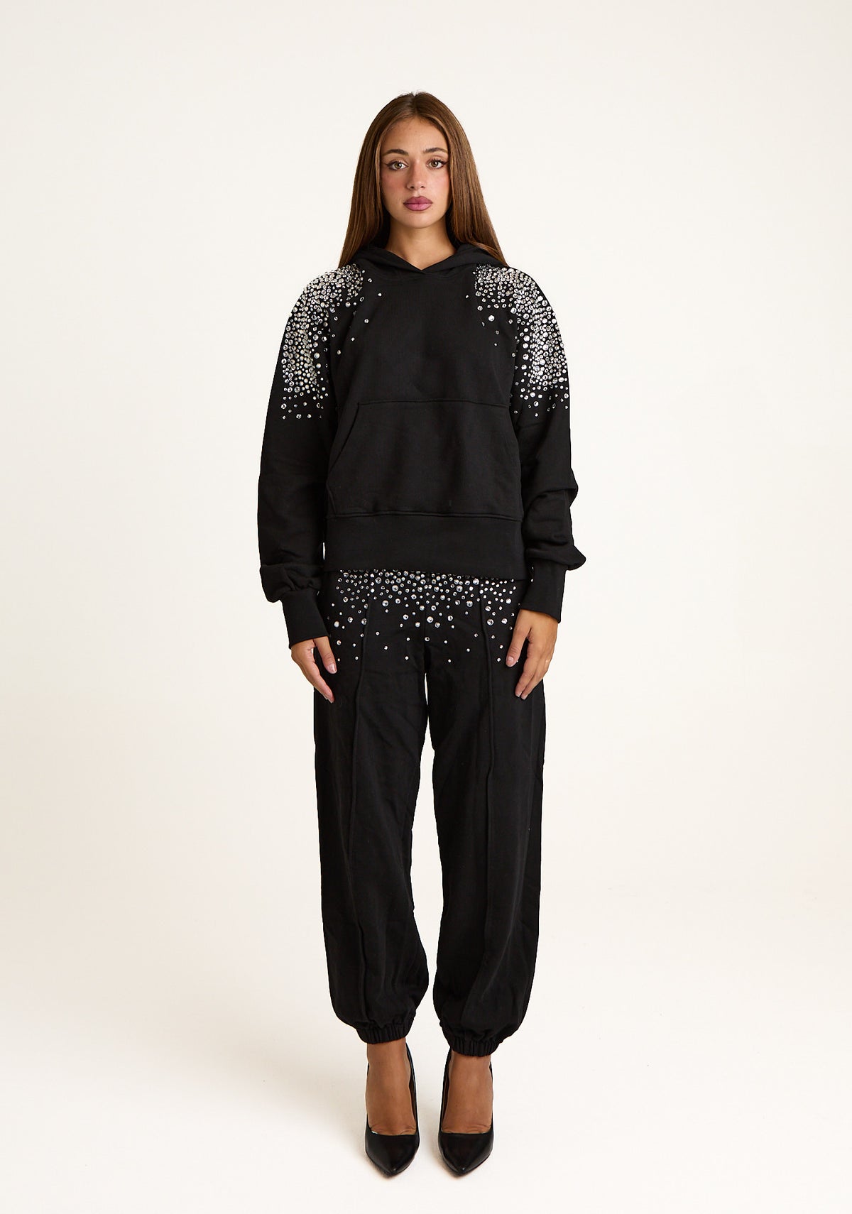Felpa con strass
