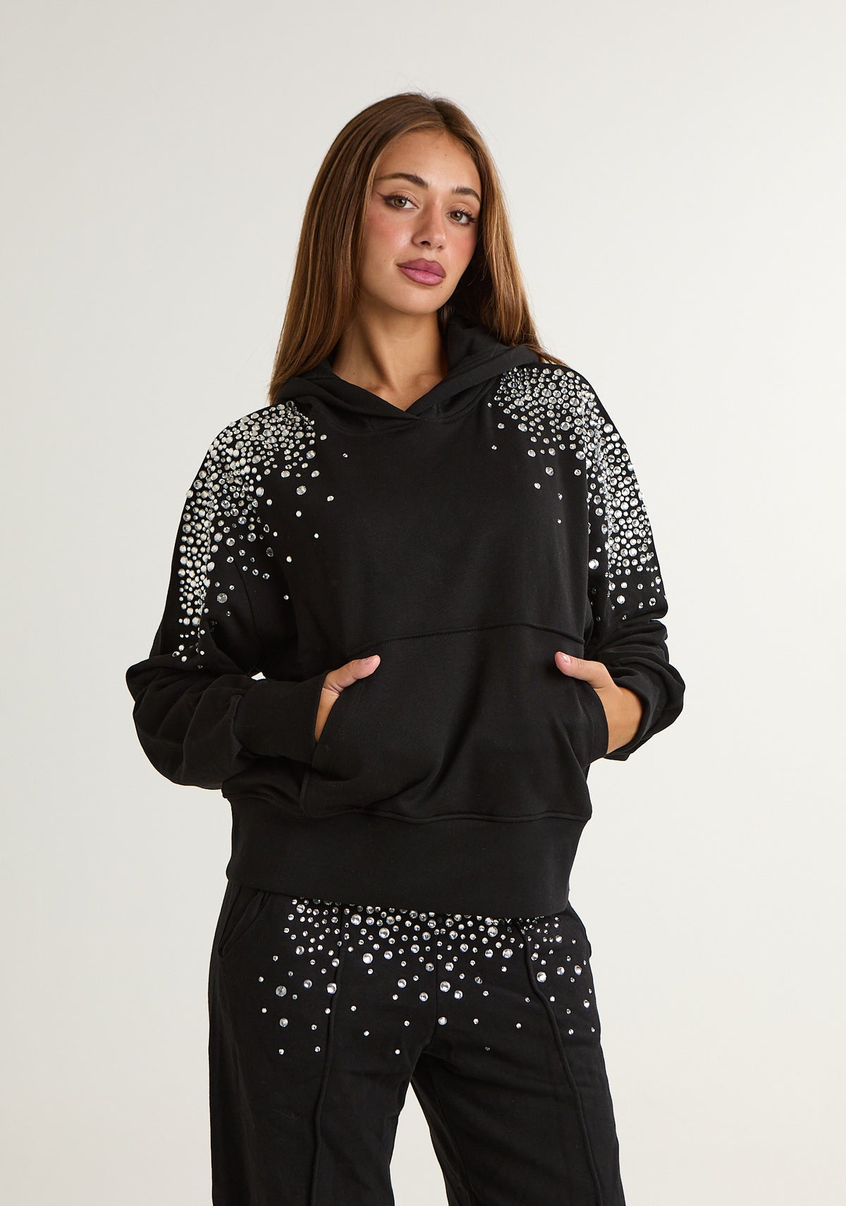 Felpa con strass