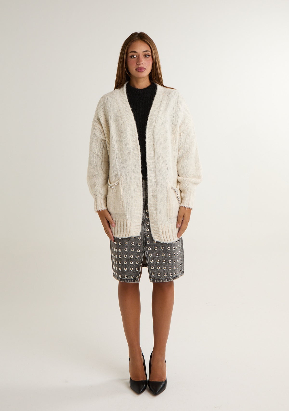 Cardigan in mohair
