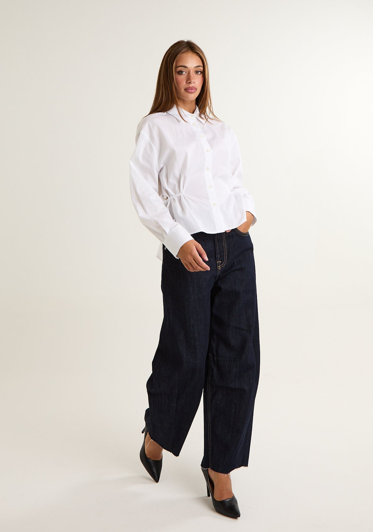 Jeans baloon lavaggio scuro
