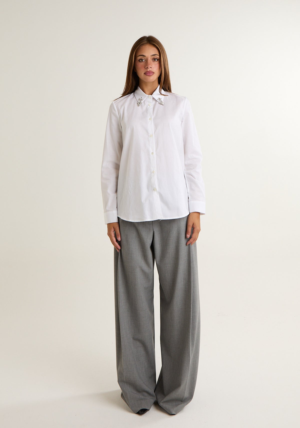 Camicia con dettaglio su collo