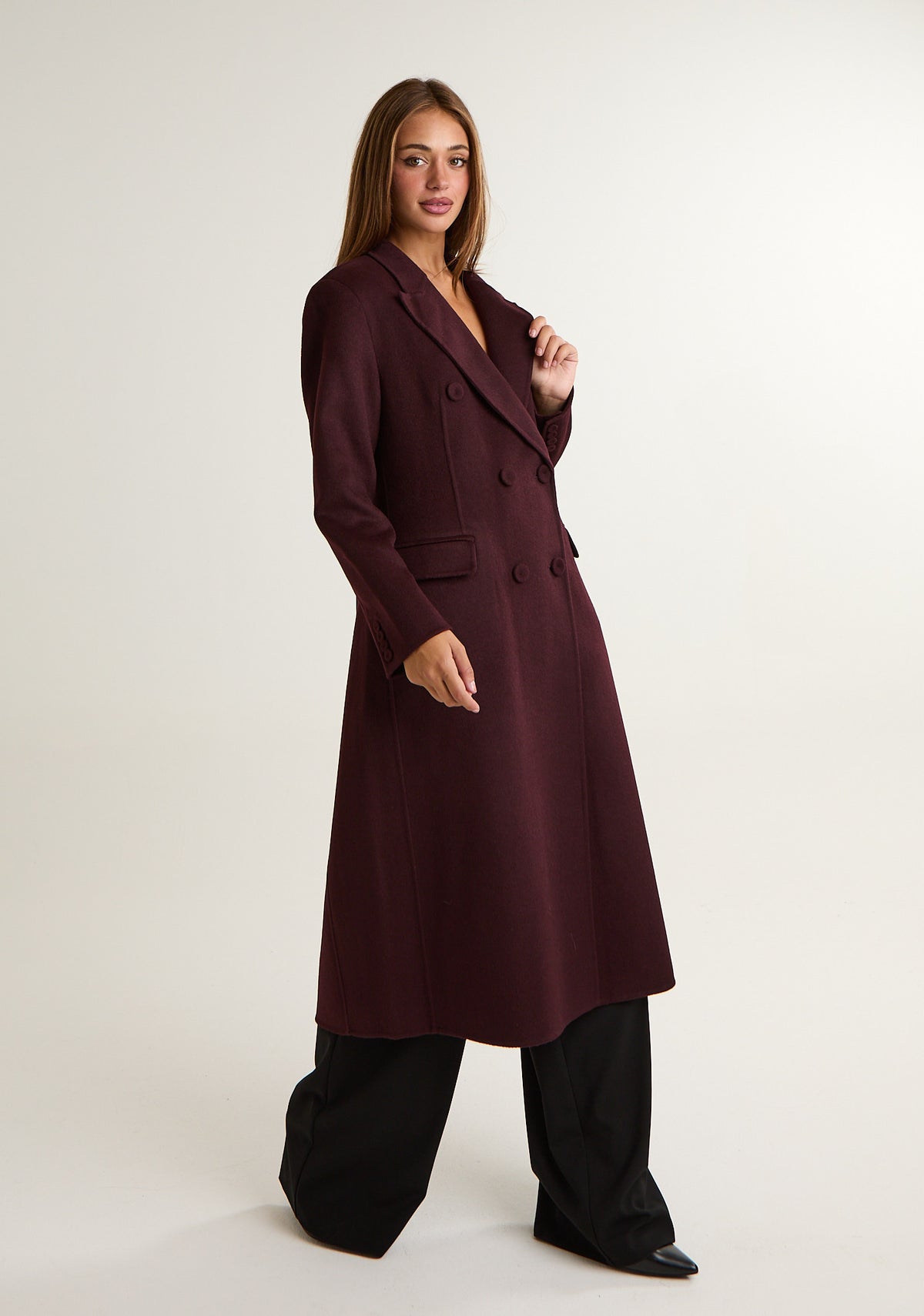 Cappotto lungo doppiopetto
