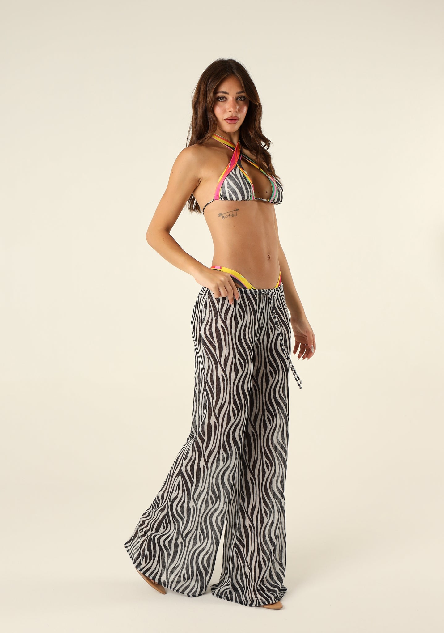 Pantalone palazzo lurex