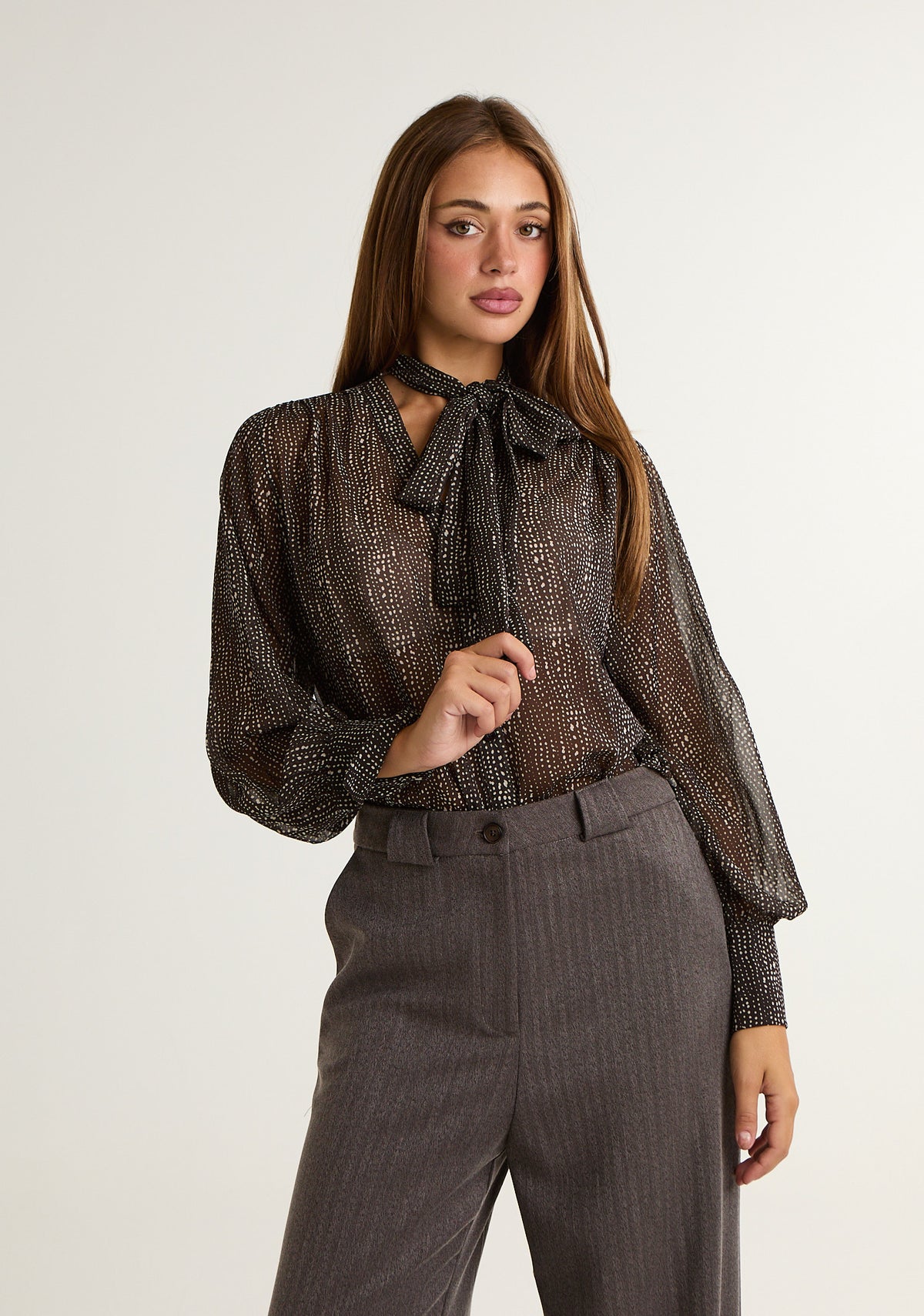 Camicia georgette fantasia