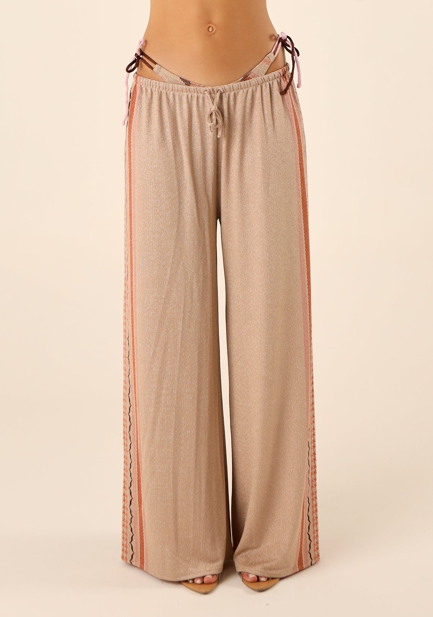 Pantalone palazzo in lurex