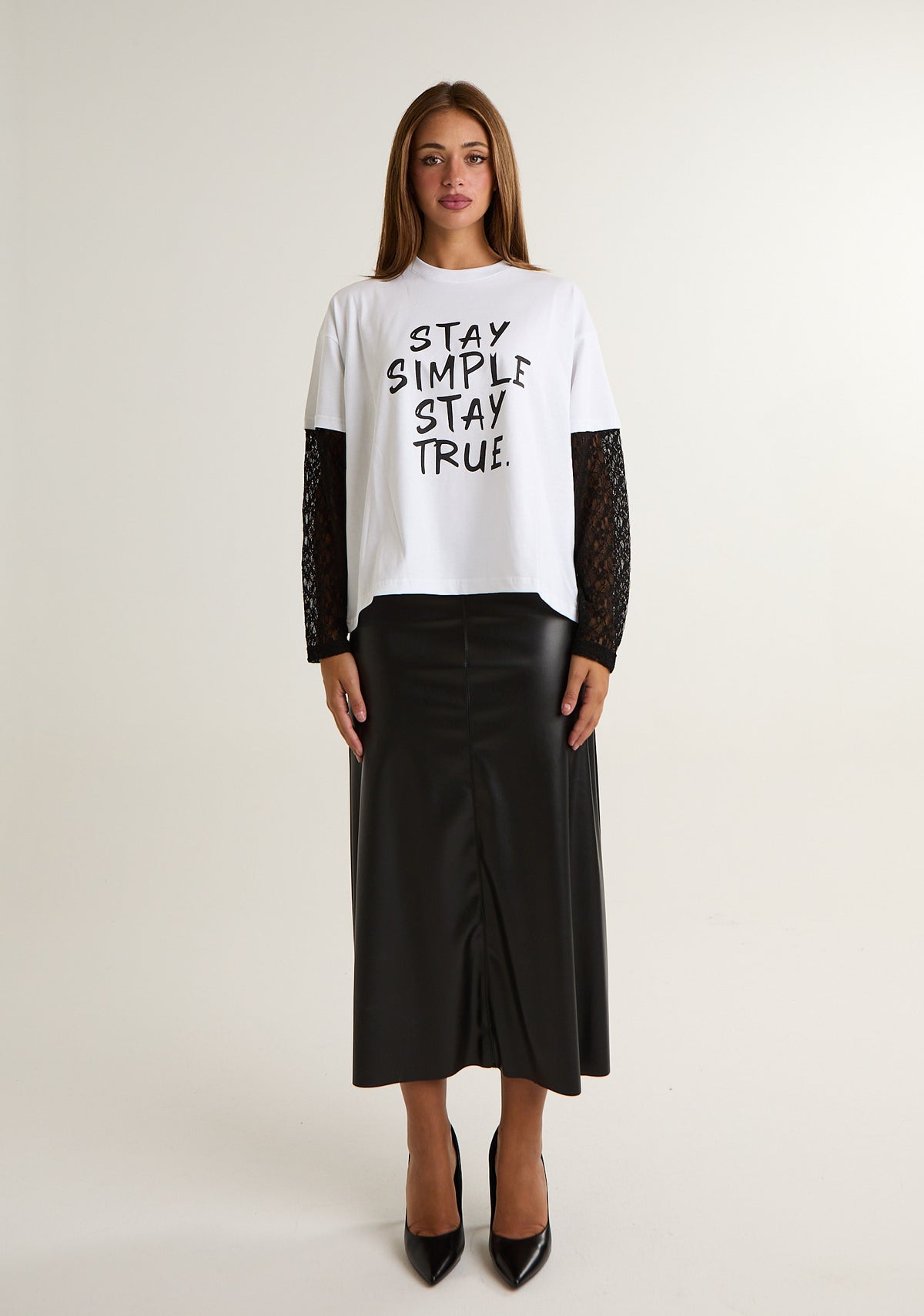 T-shirt motivazionale a doppio look