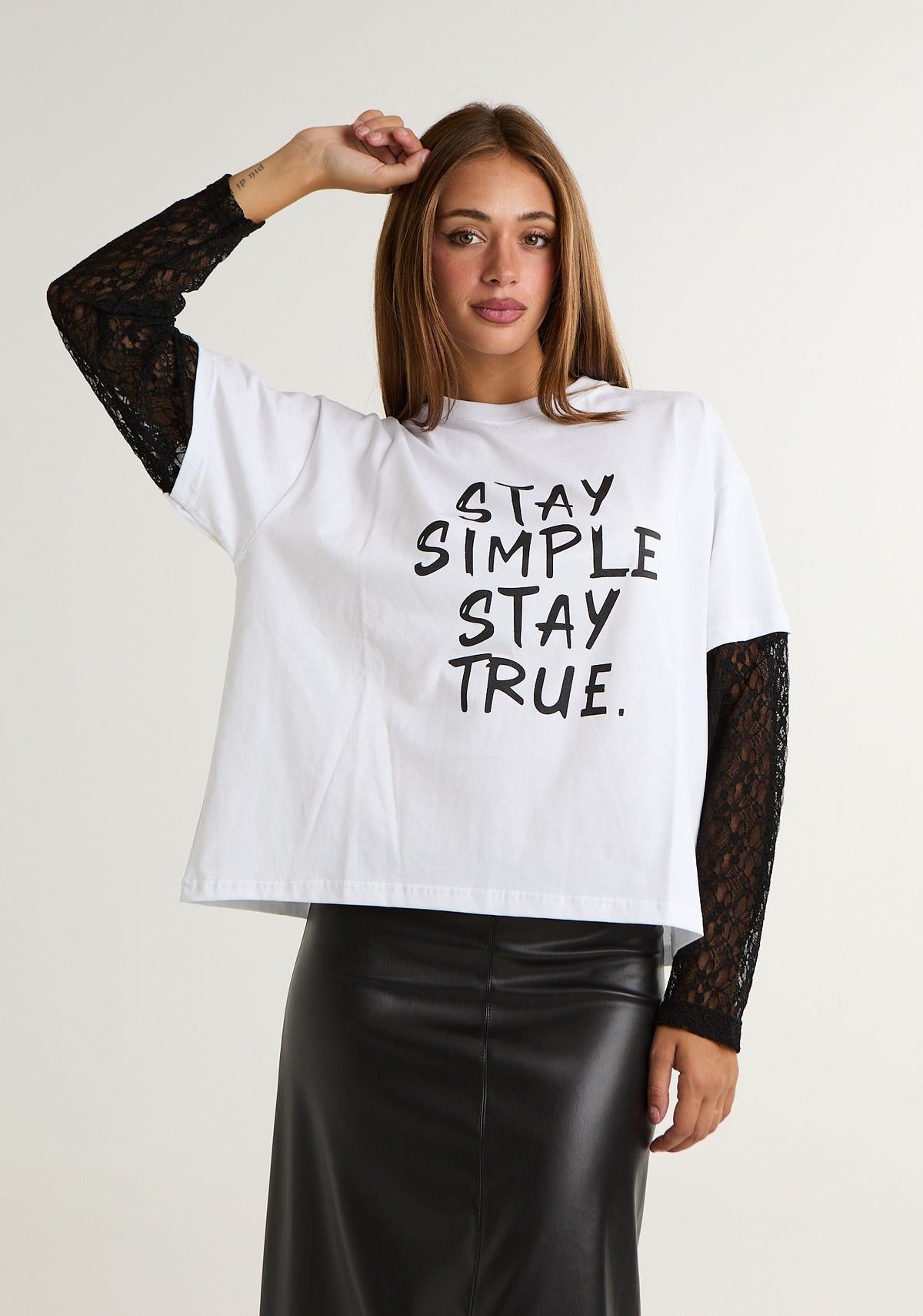 T-shirt motivazionale a doppio look