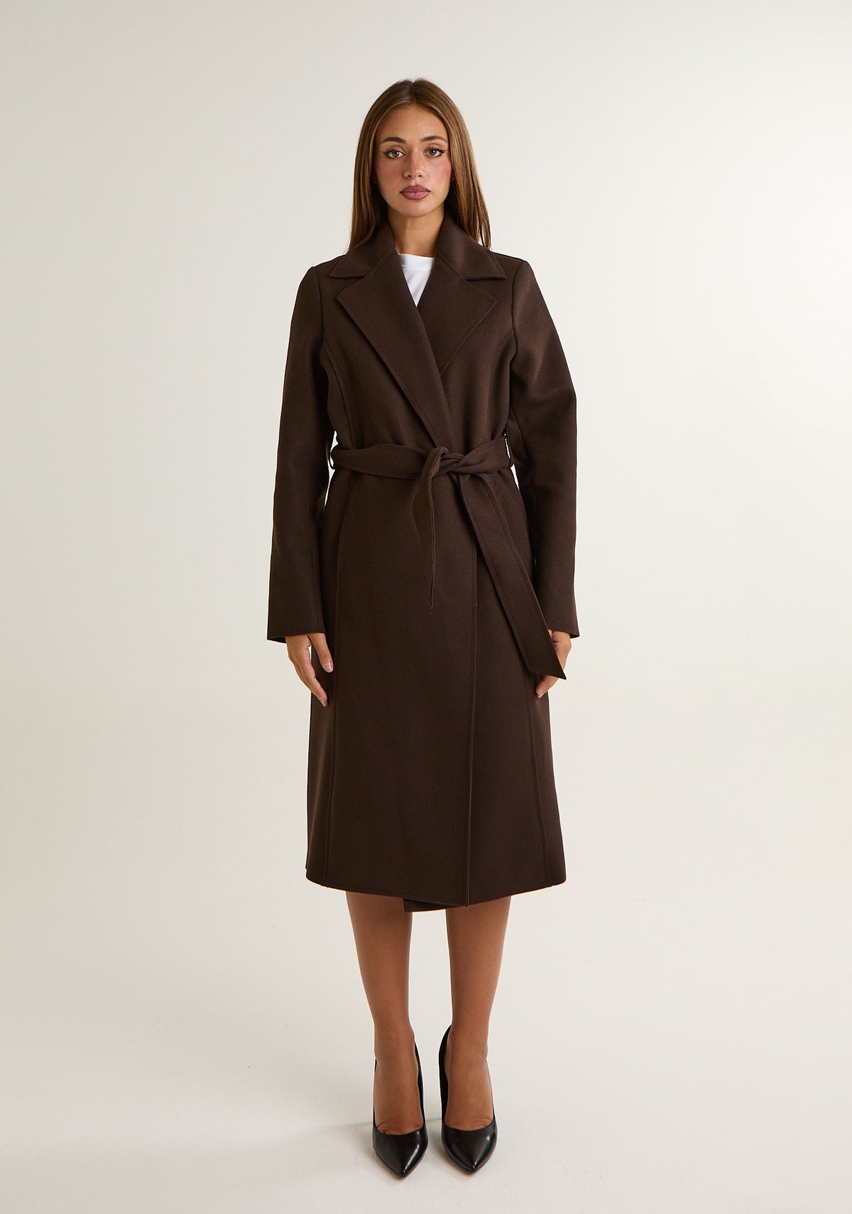 Cappotto in panno tinta unita
