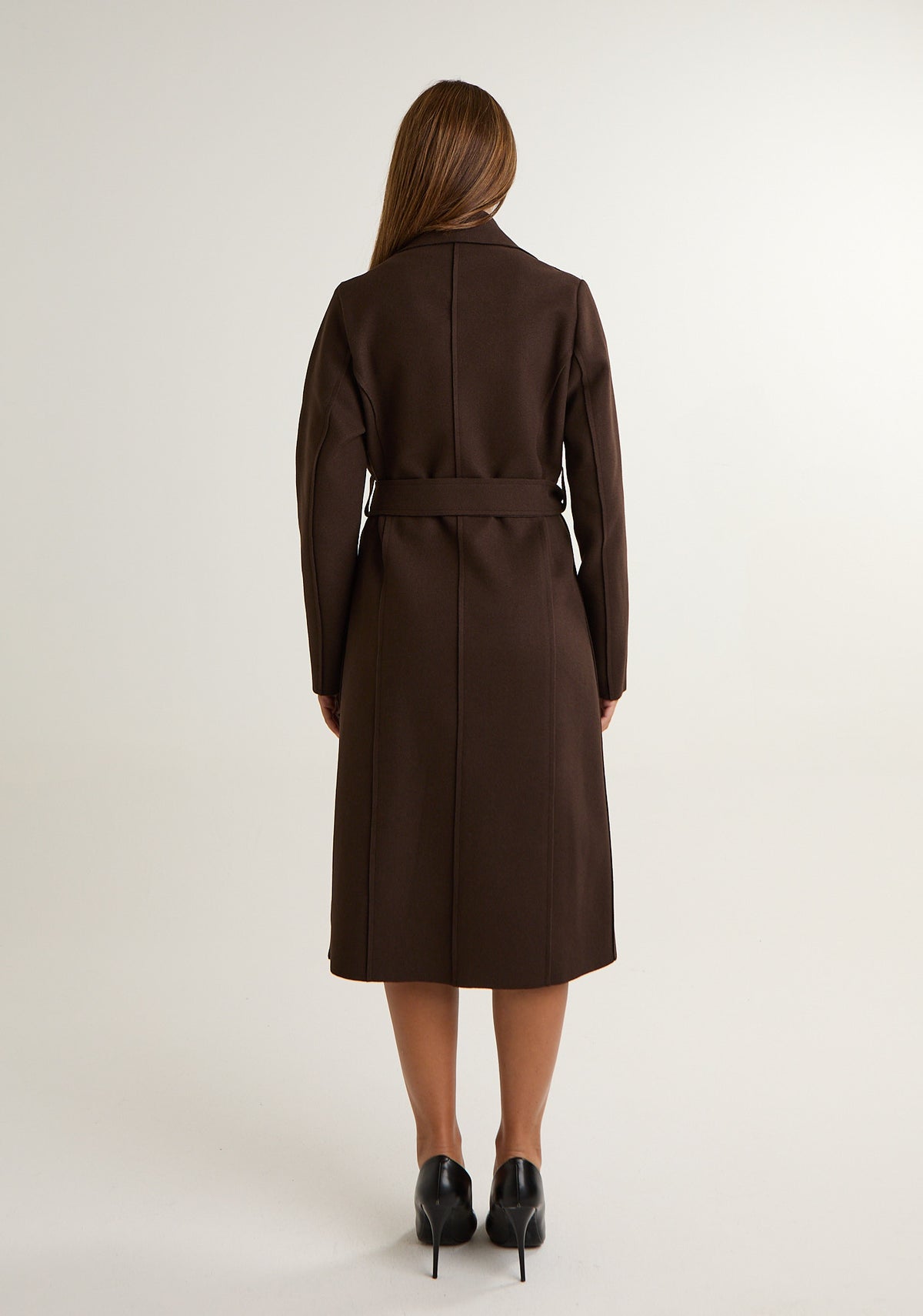 Cappotto in panno tinta unita