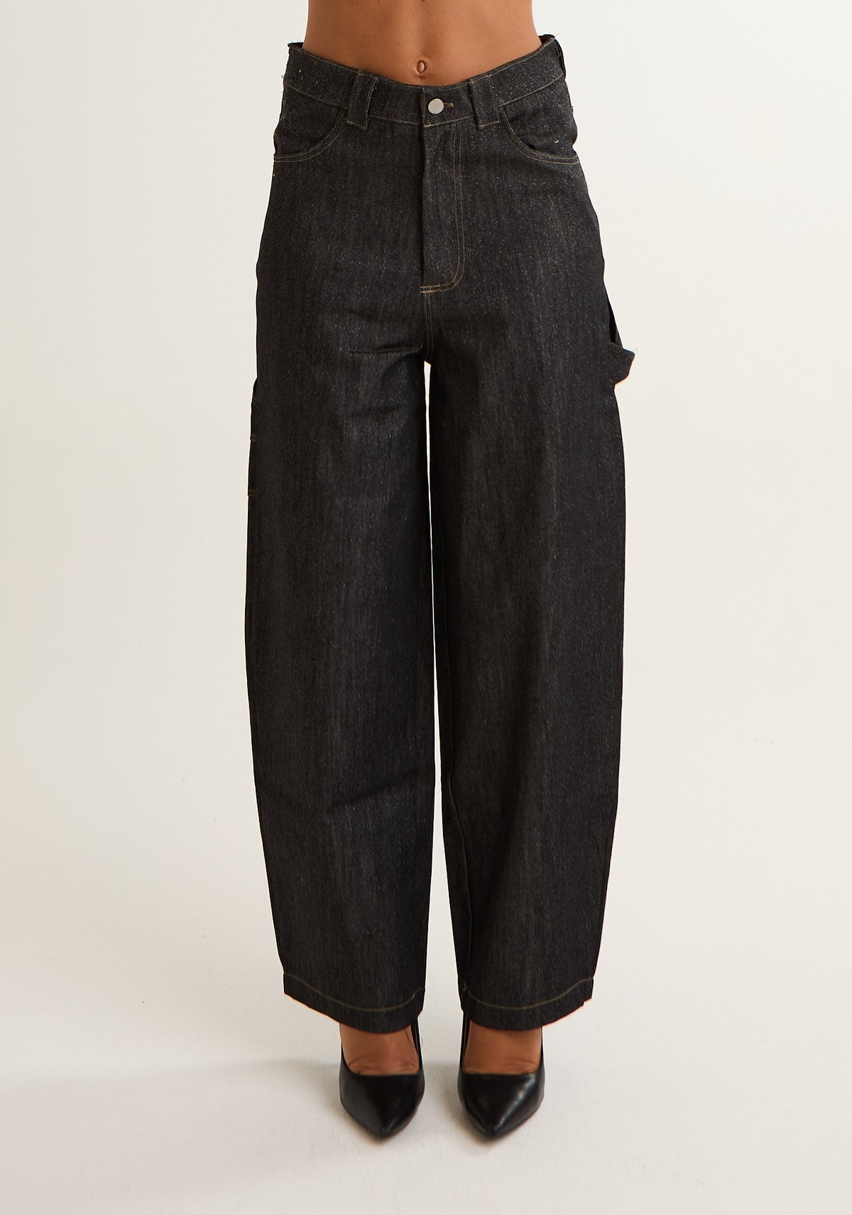 Jeans in denim lurex