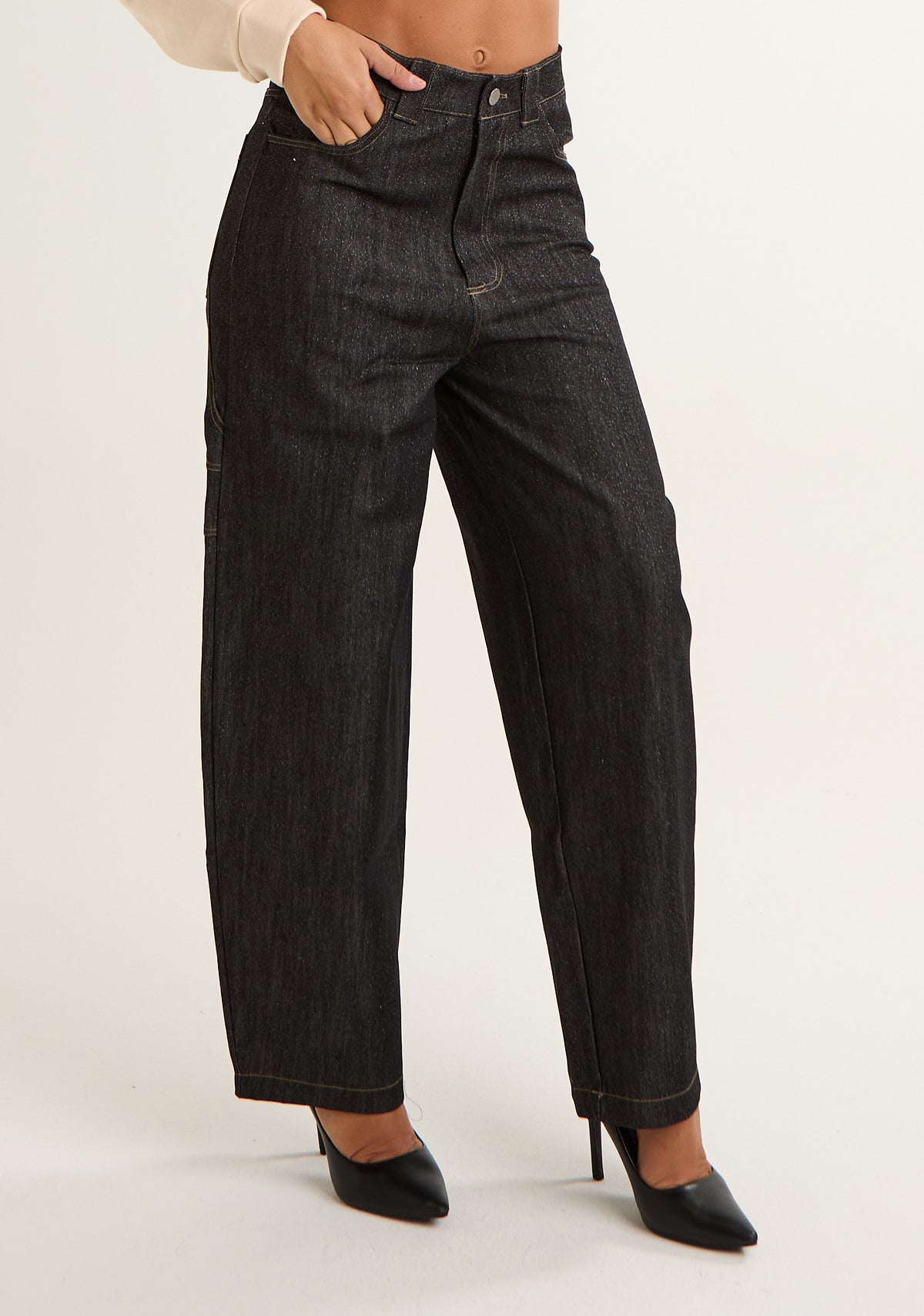 Jeans in denim lurex