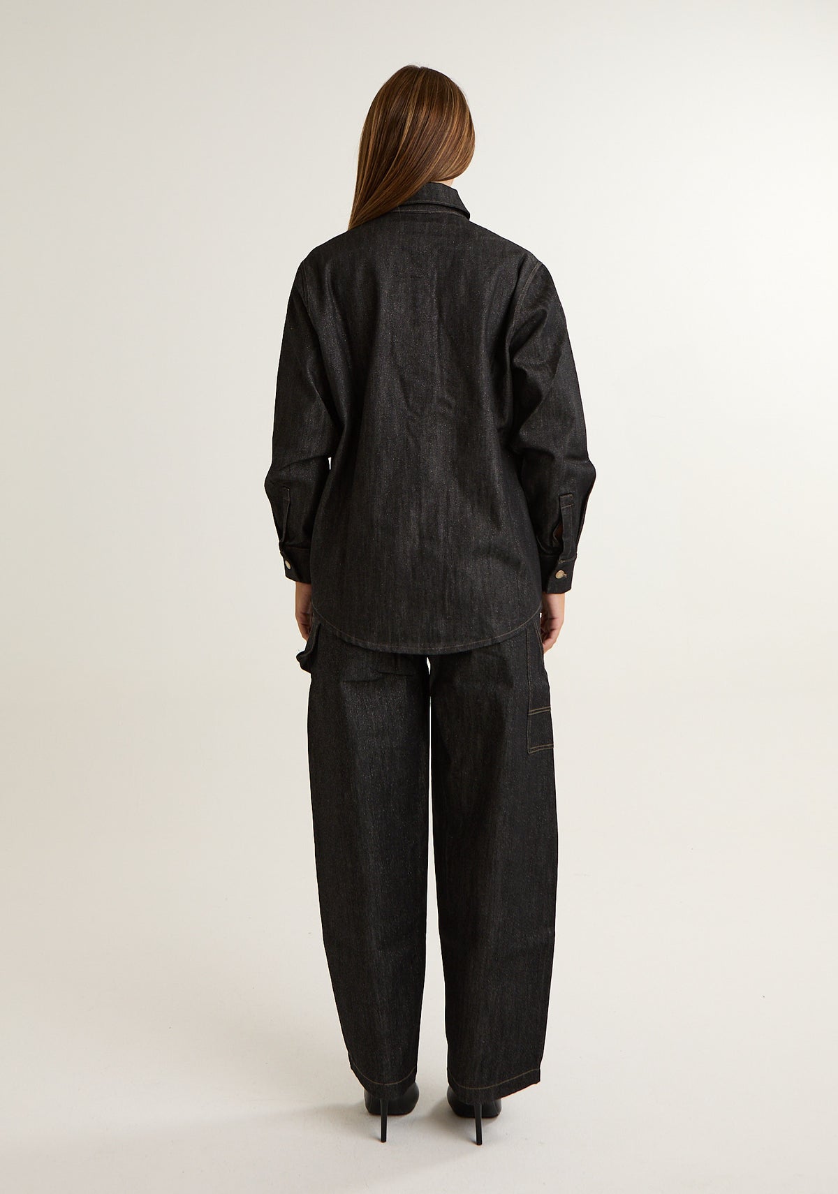 Giubbino denim lurex