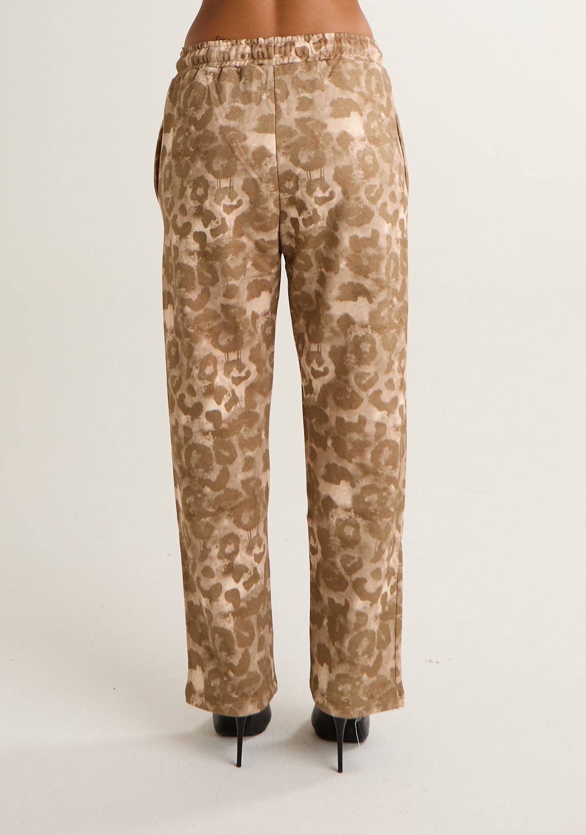 Pantalone in felpa maculato