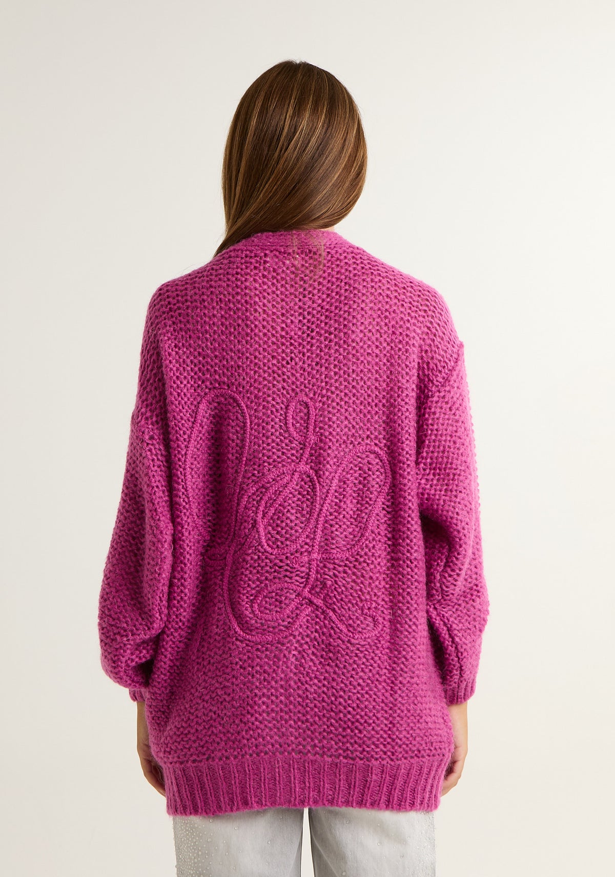 Cardigan in maglia spessa