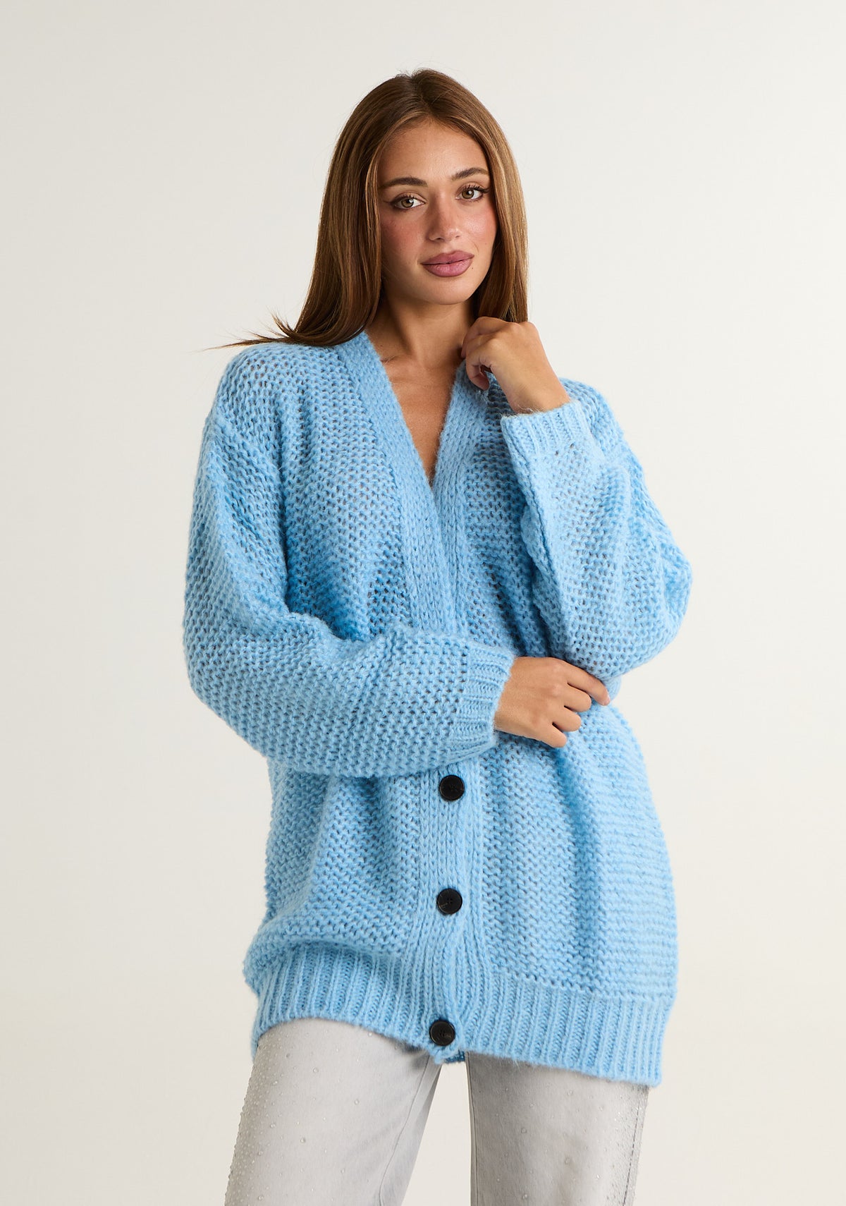 Cardigan in maglia spessa