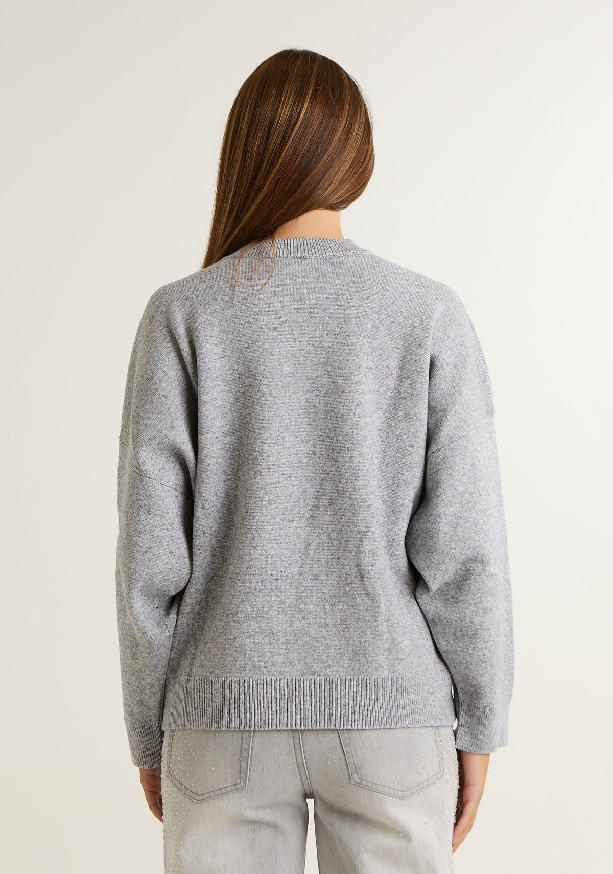 Maglia over in misto lana