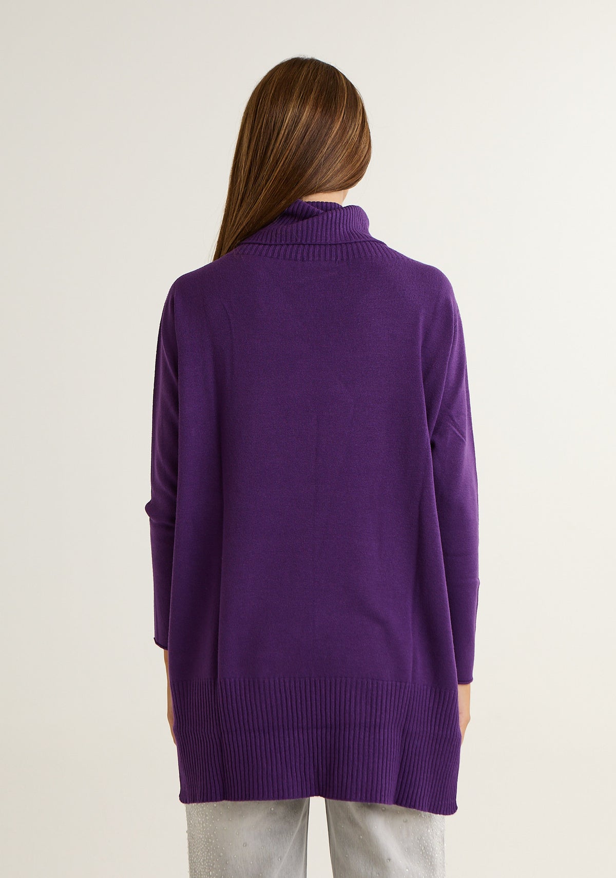Maglia over a collo alto