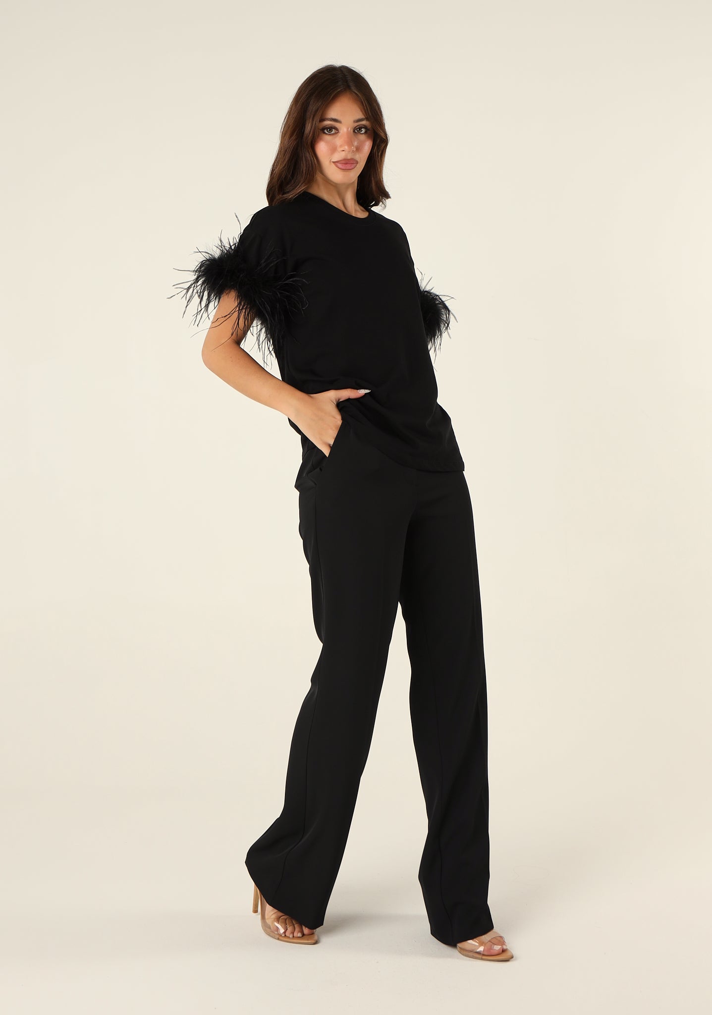 Pantalone a trombetta da completo