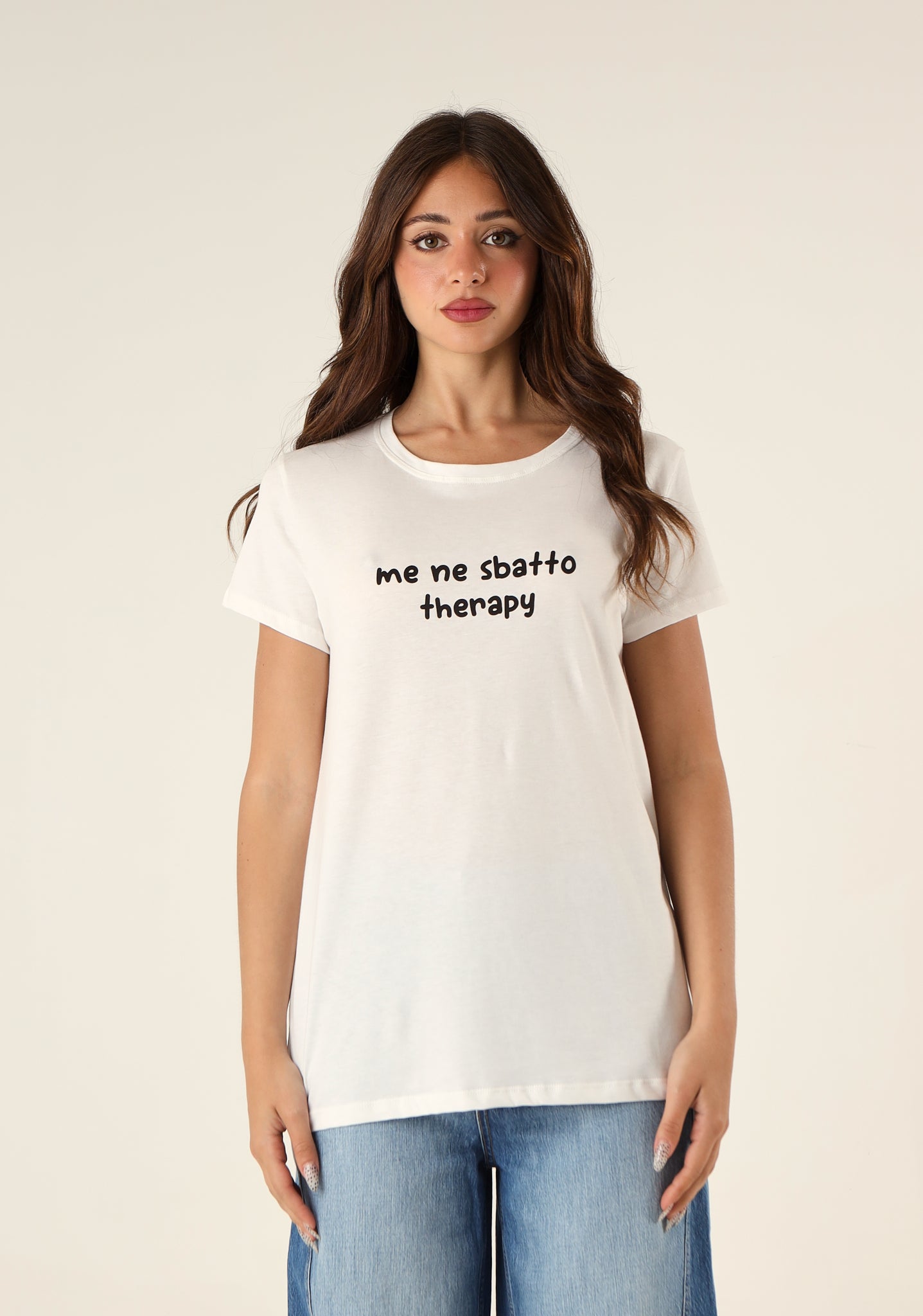 T-shirt con stampa frontale