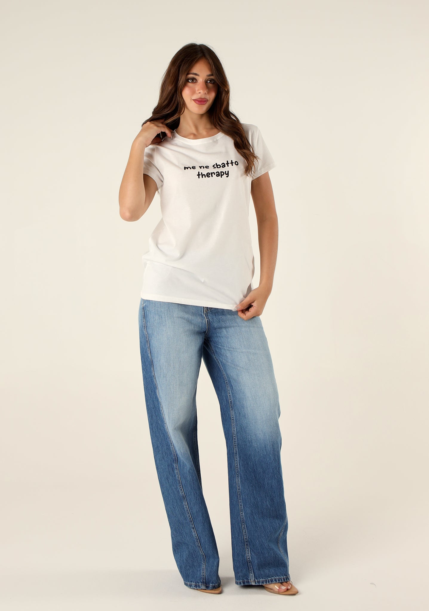 Jeans relaxed fit Cornelia a lavaggio medio