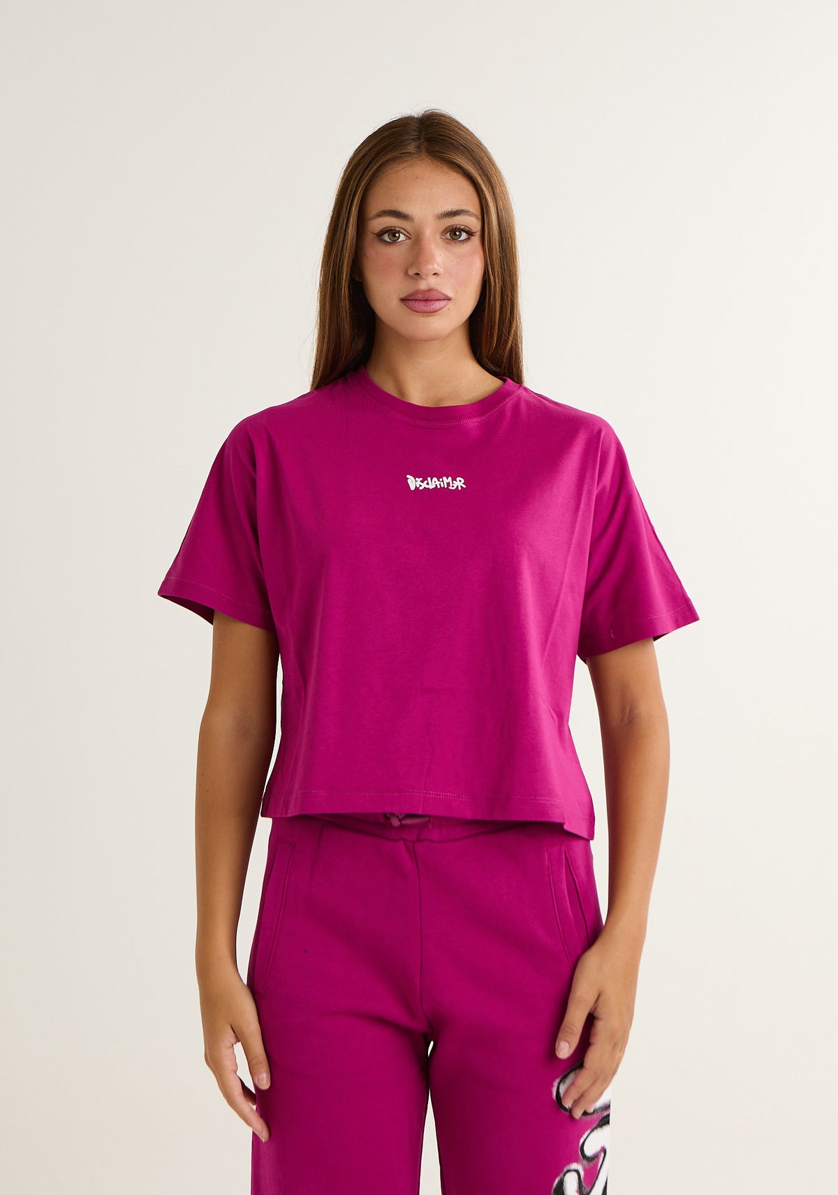 T-shirt a scatoletta con stampa posteriore