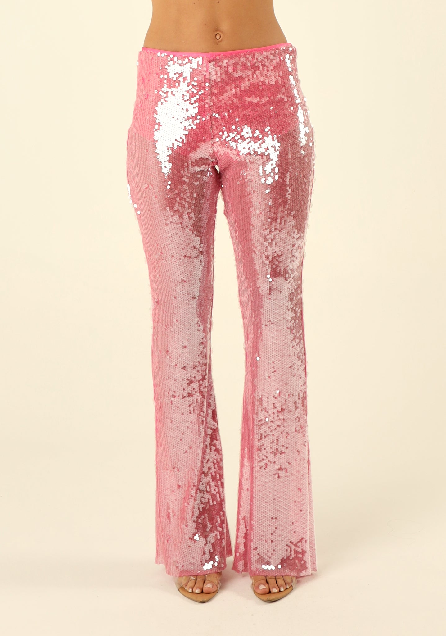 Pantalone palazzo in paillettes