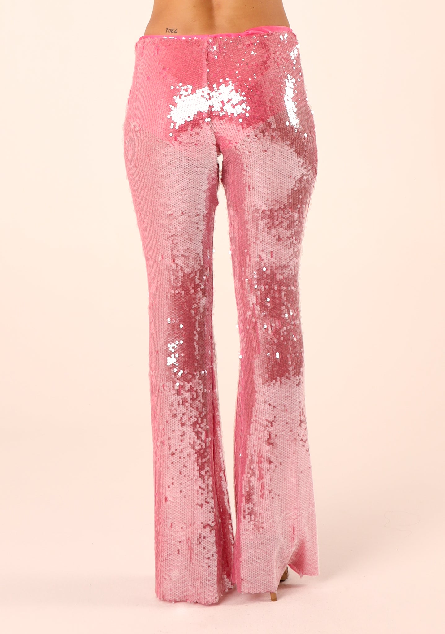 Pantalone palazzo in paillettes