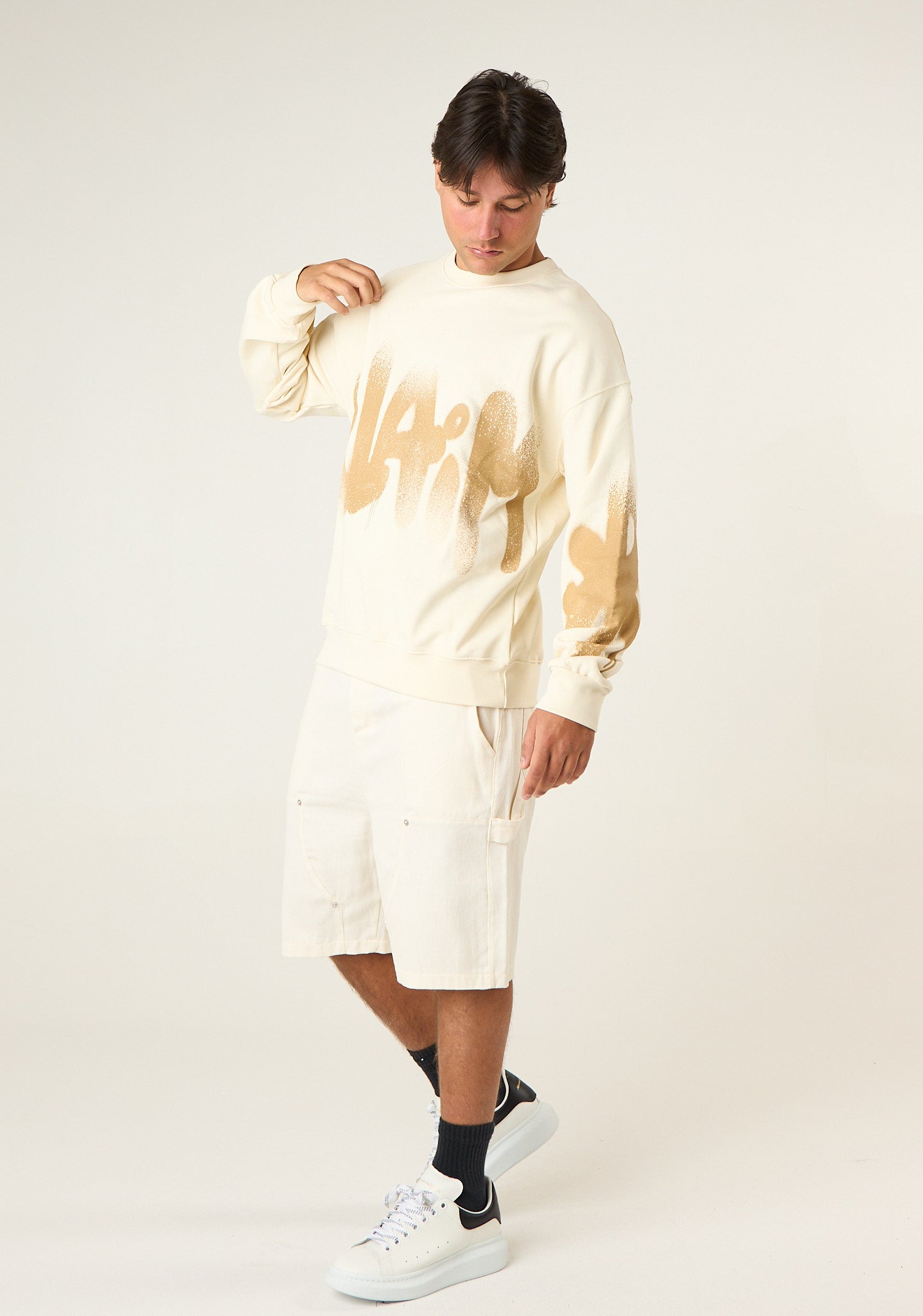 Felpa con stampa sfumata