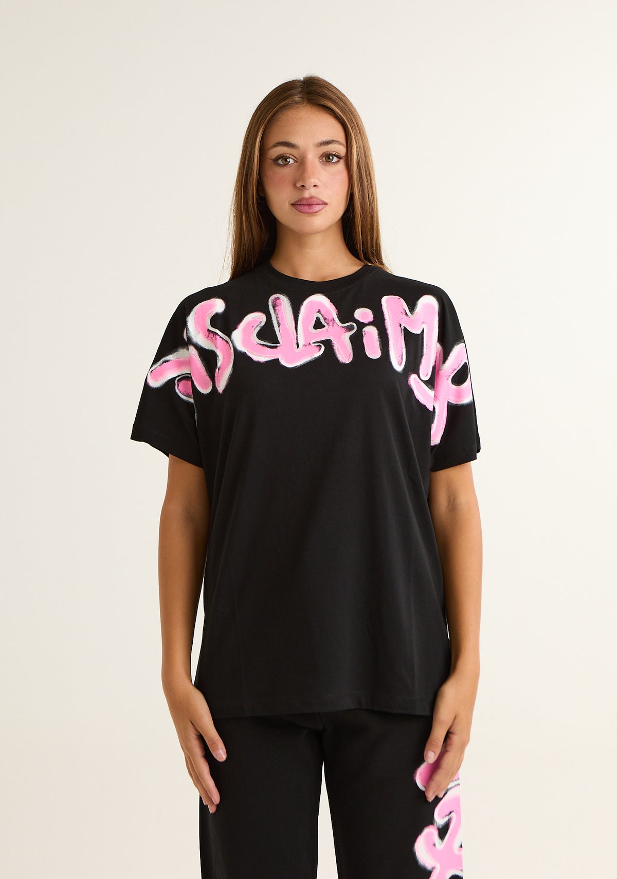 T-shirt con stampa frontale