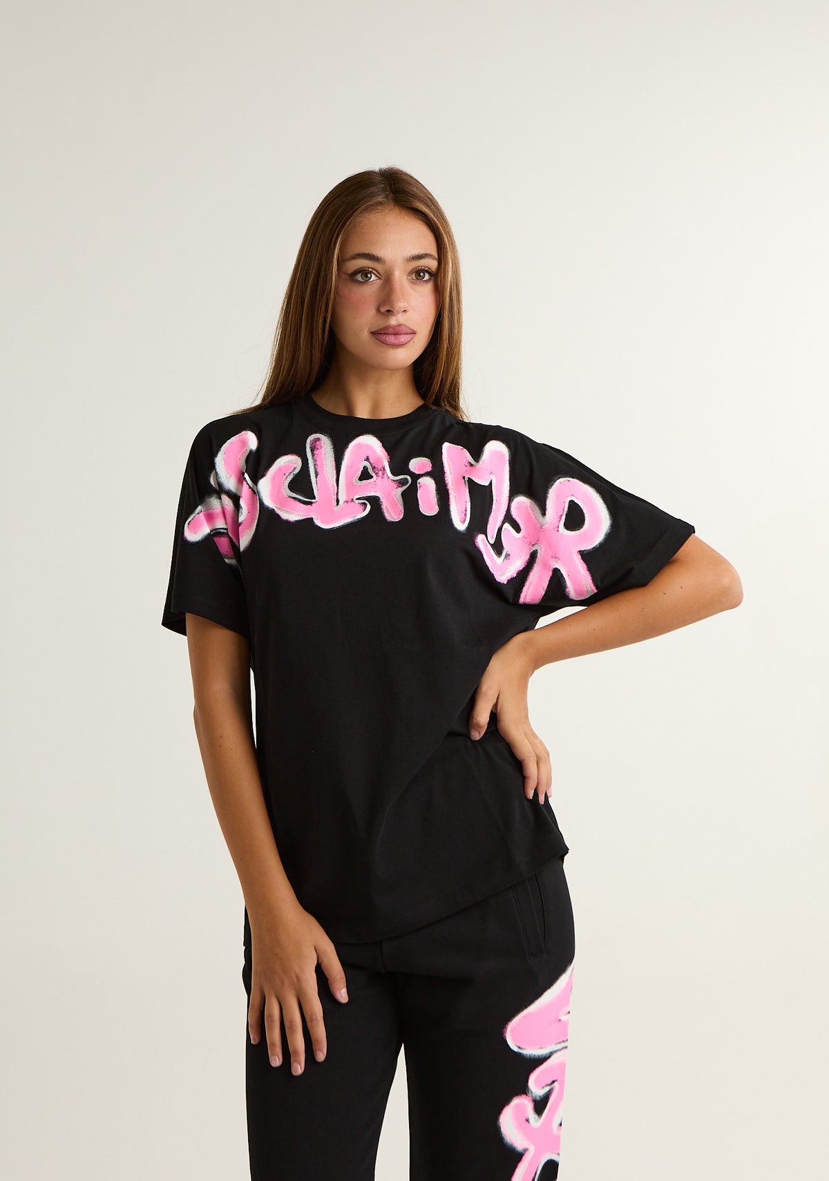 T-shirt con stampa frontale