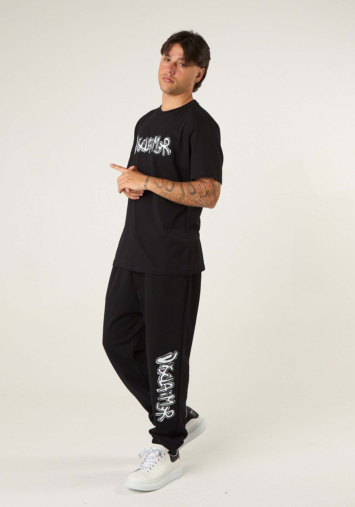 Pantalone tuta con stampa profilata